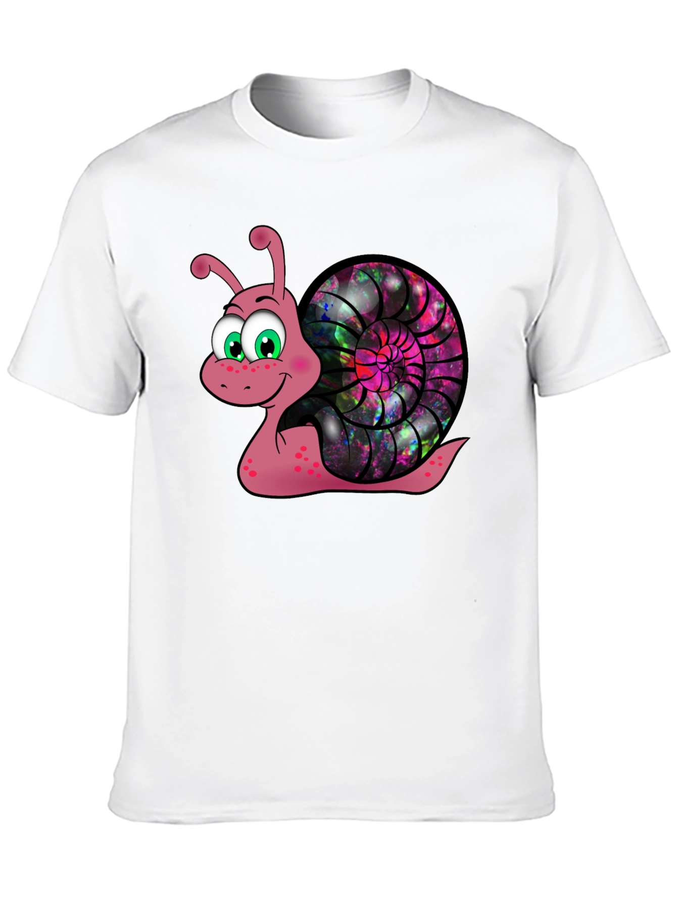Cosmic Snail Graphic Tee - Unique Cartoon Design