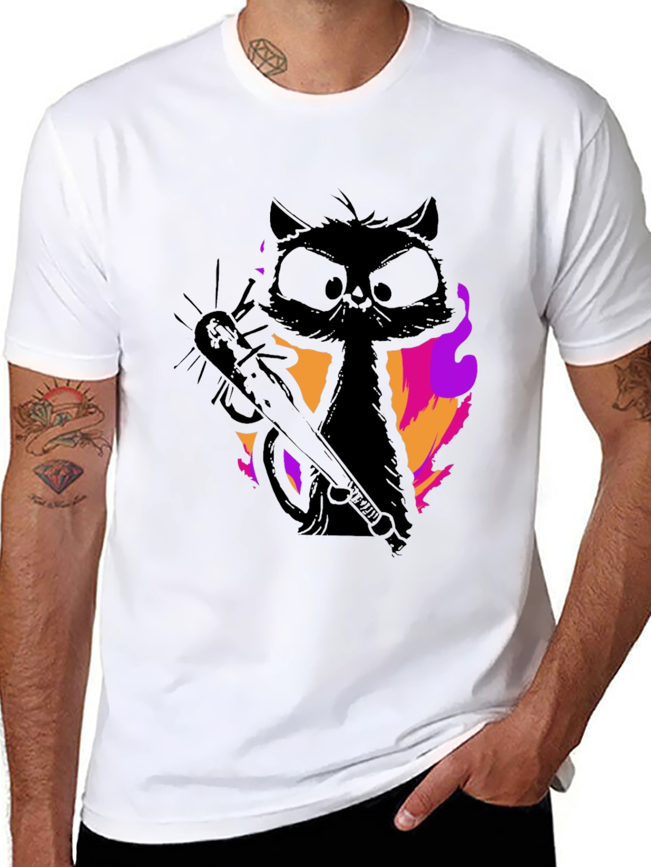 Grumpy Cat Chainsaw T-Shirt