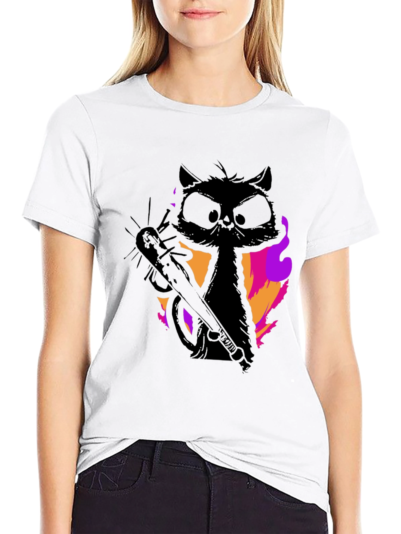 Grumpy Cat Chainsaw T-Shirt