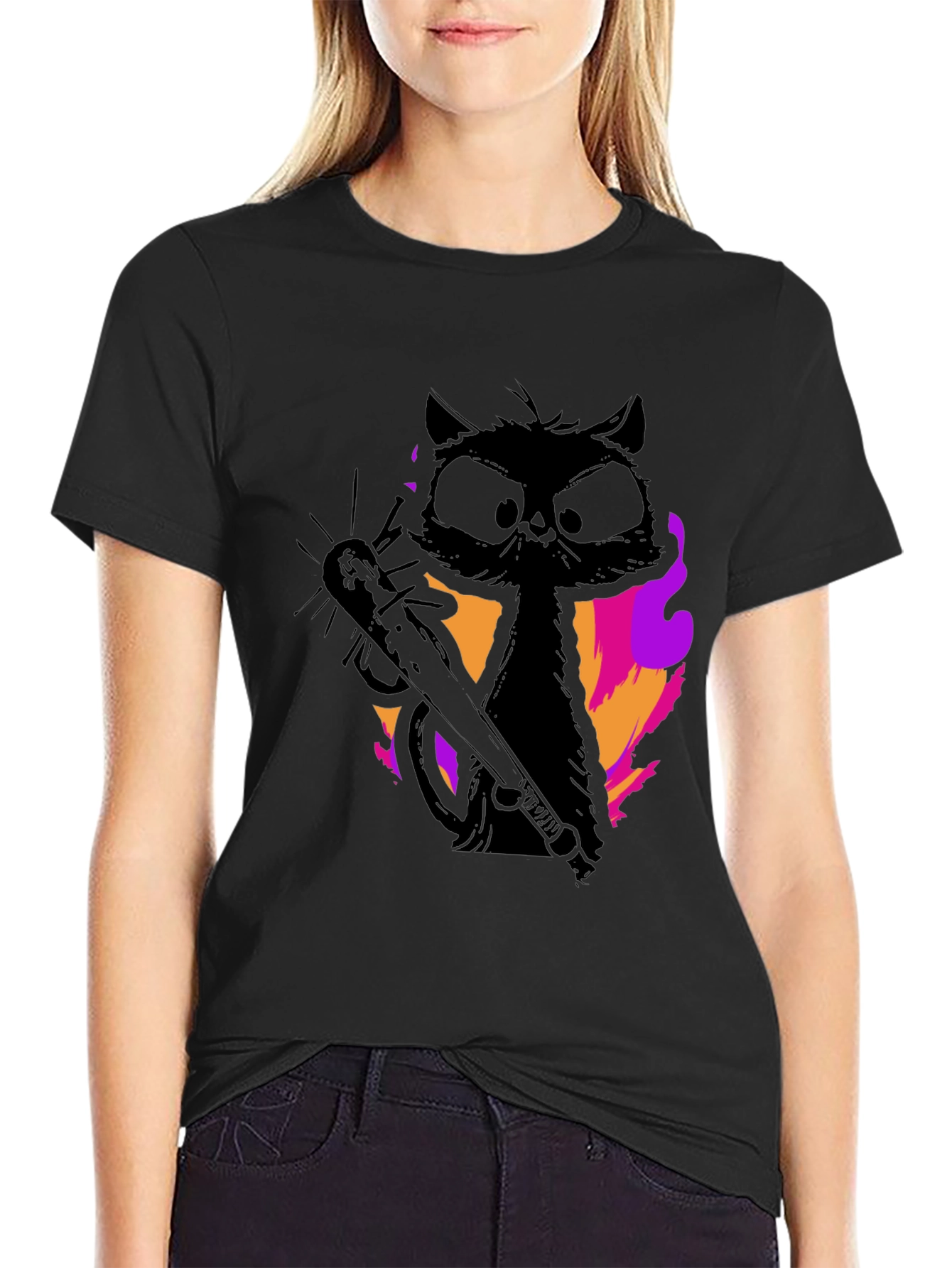 Grumpy Cat Chainsaw T-Shirt