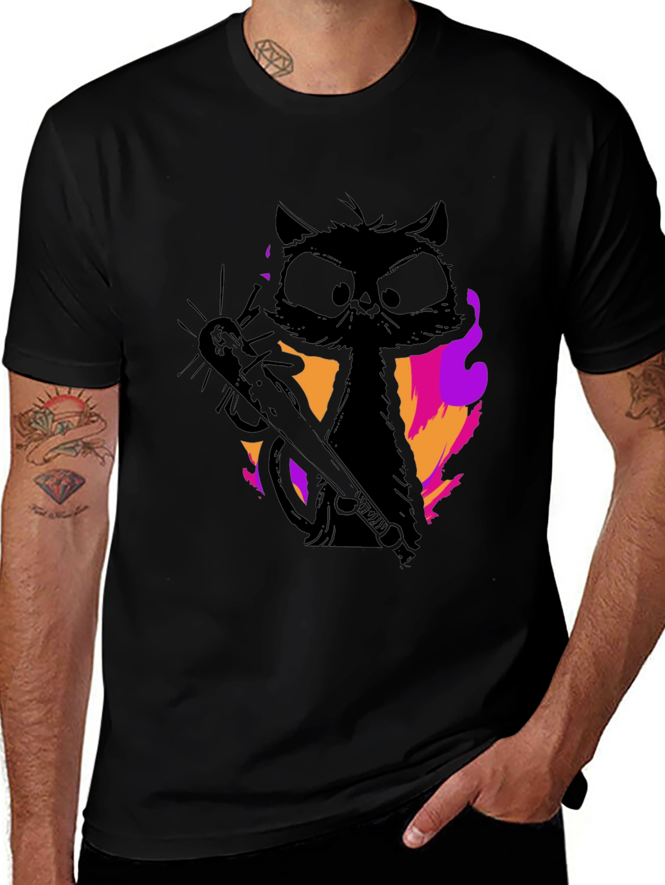 Grumpy Cat Chainsaw T-Shirt