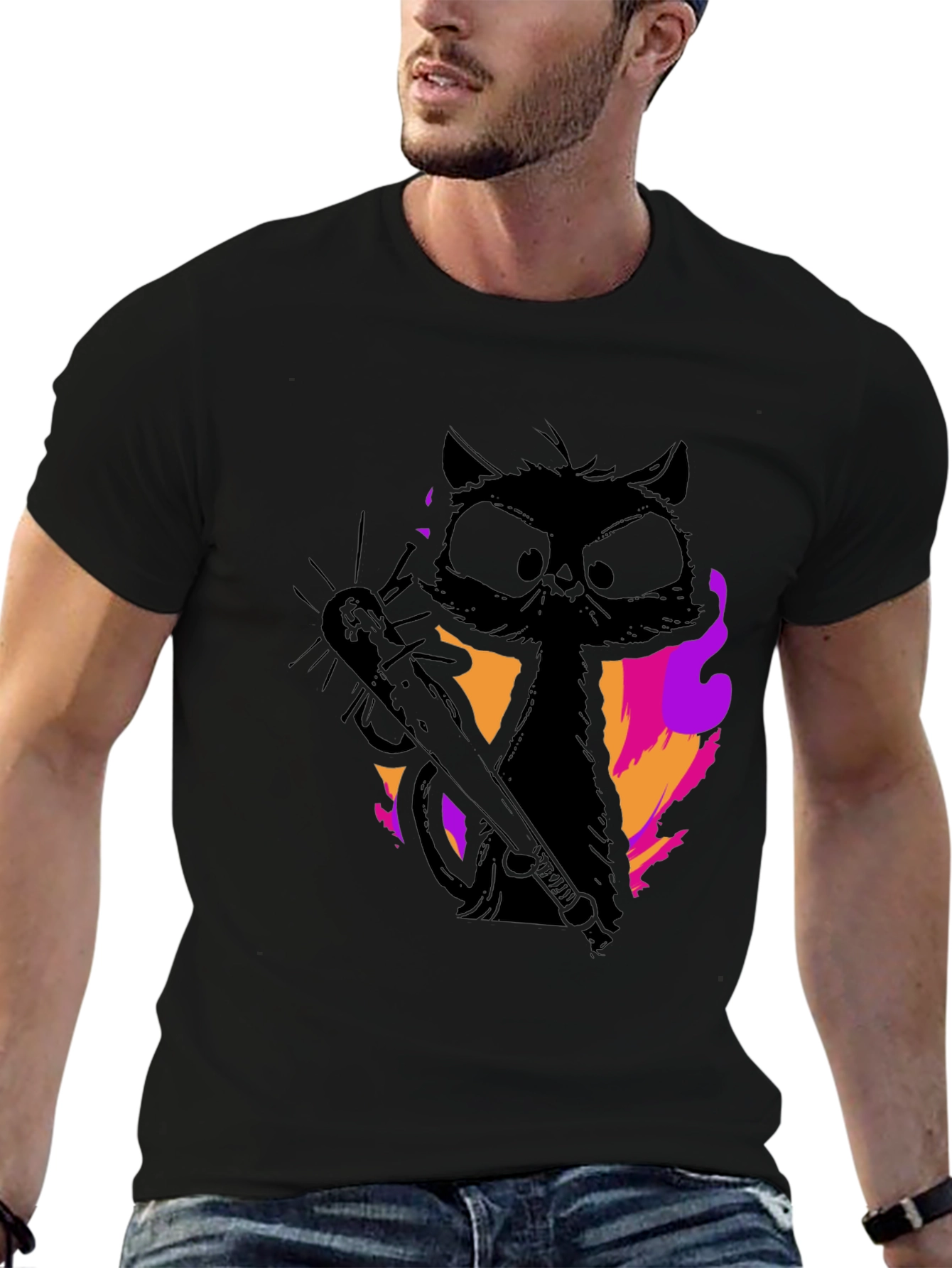 Grumpy Cat Chainsaw T-Shirt
