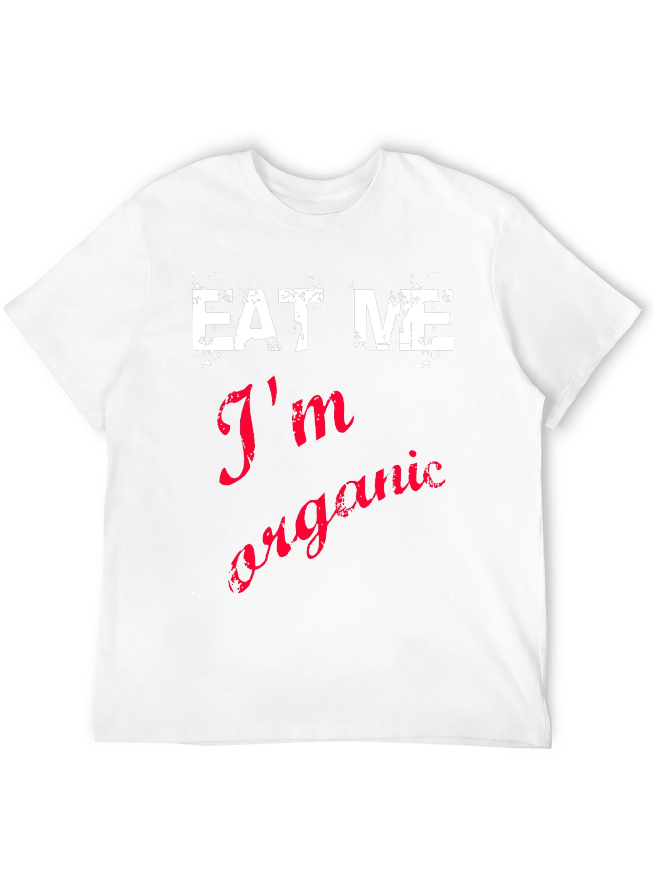 Eat Me Im Organic Black Cotton T-Shirt