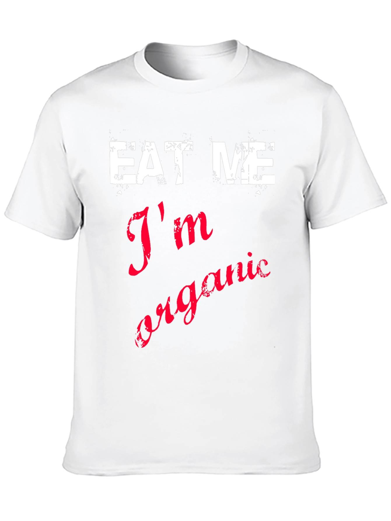 Eat Me Im Organic Black Cotton T-Shirt