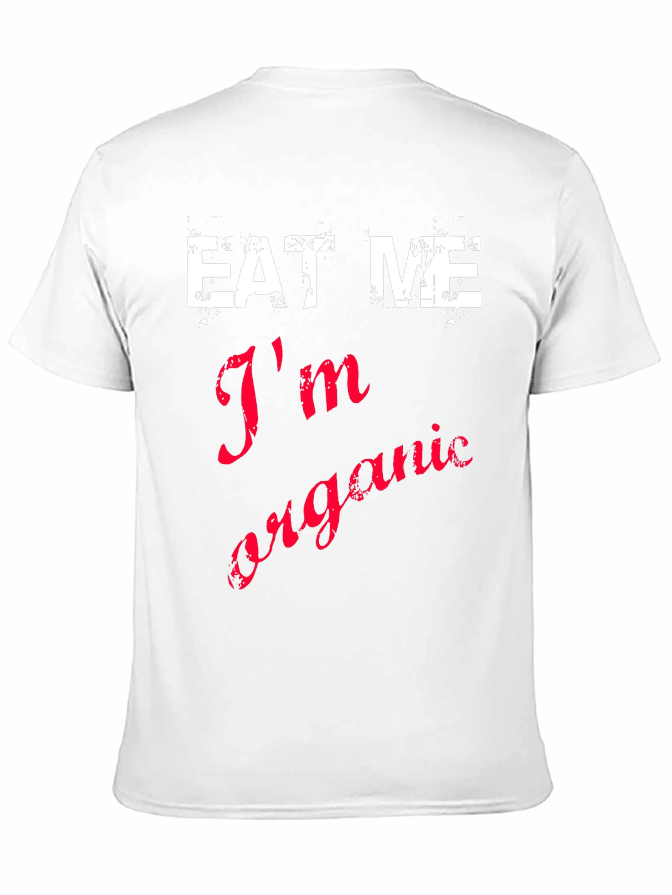 Eat Me Im Organic Black Cotton T-Shirt