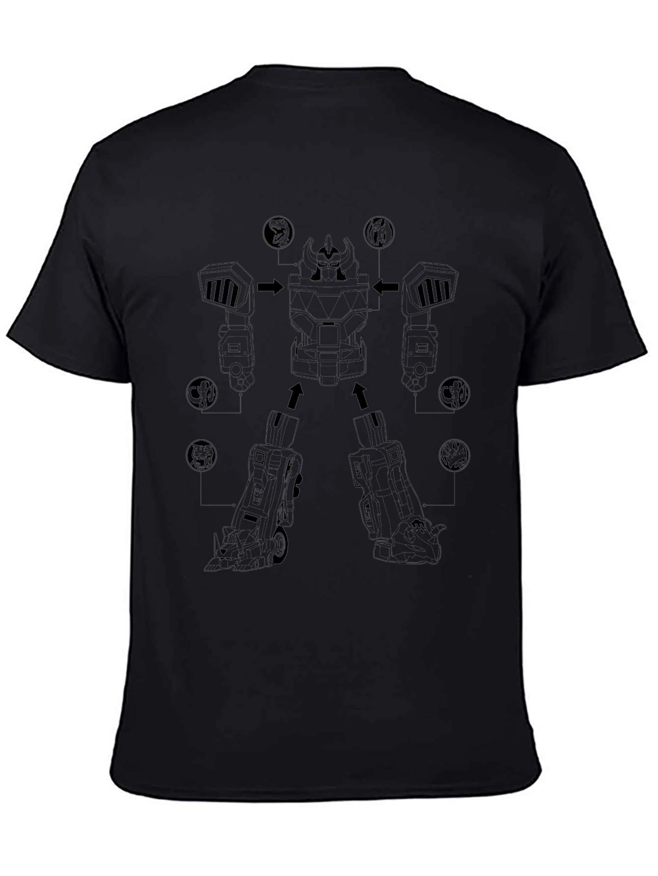 Black Robot Assembly T-Shirt