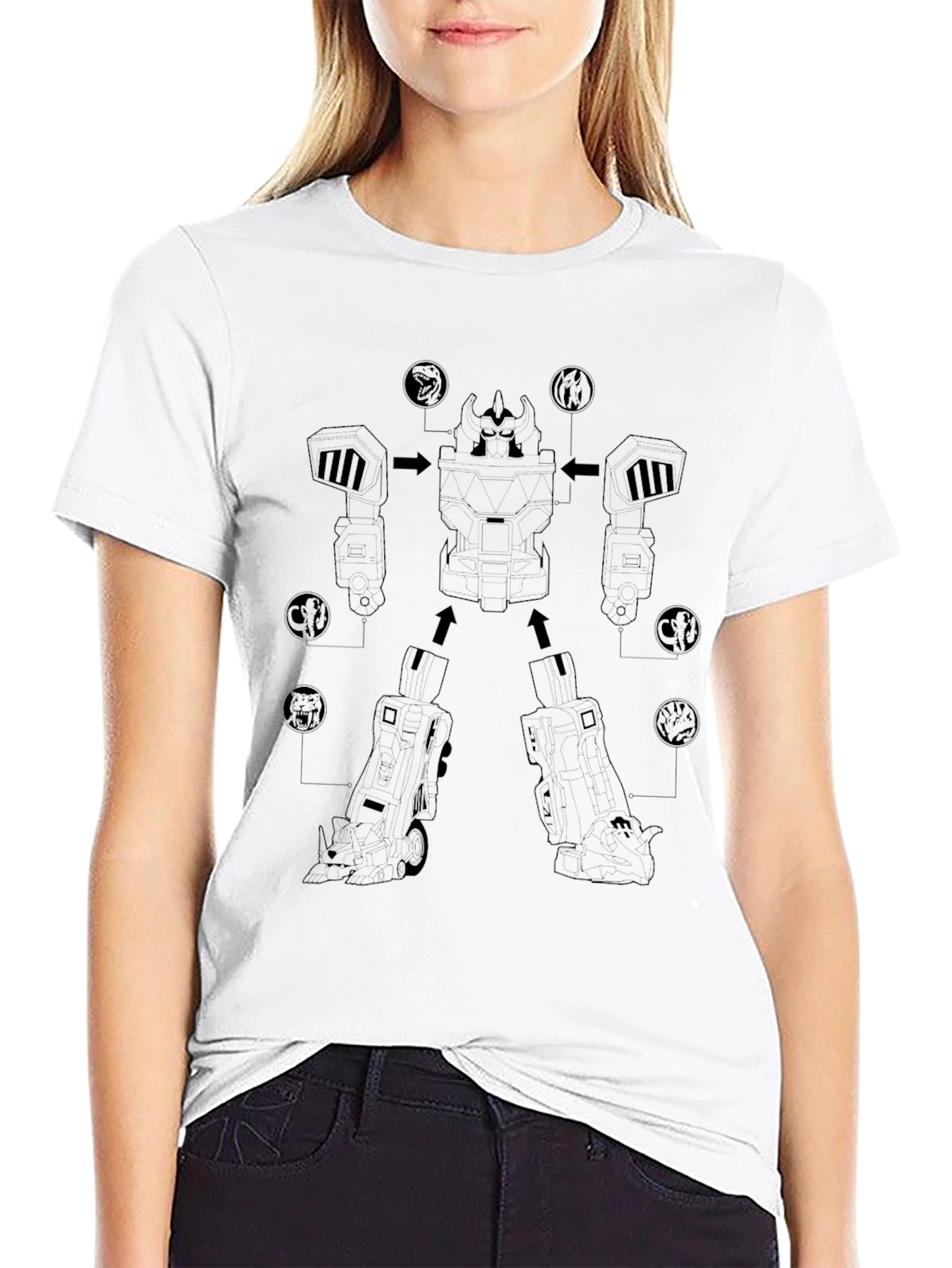 Black Robot Assembly T-Shirt