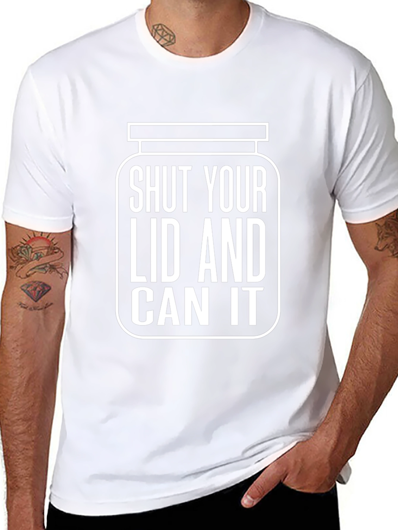 Shut Your Lid and Can It Humor T-Shirt