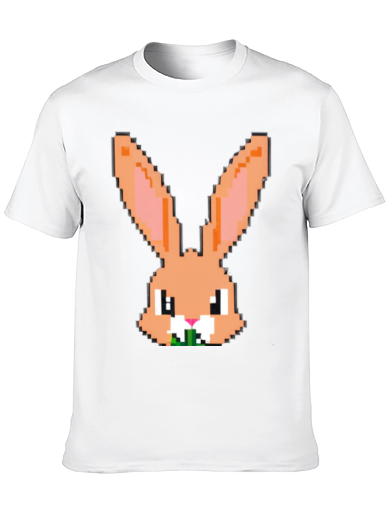 Pixel Rabbit Graphic Tee - Cute Easter Bunny Shirt