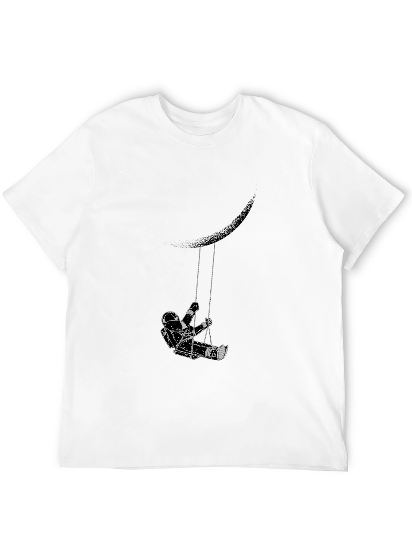 Astronaut Moon Swing Graphic Tee - Black