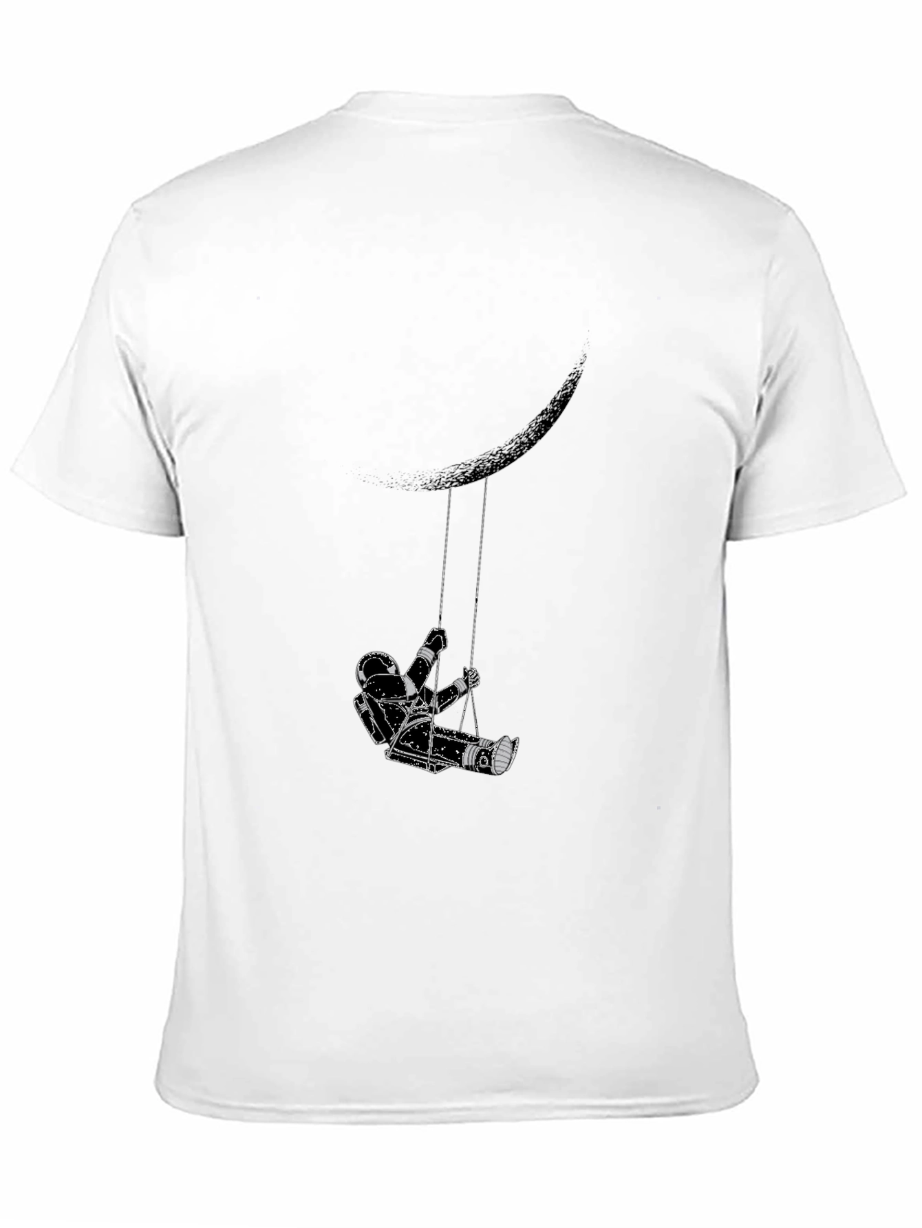 Astronaut Moon Swing Graphic Tee - Black