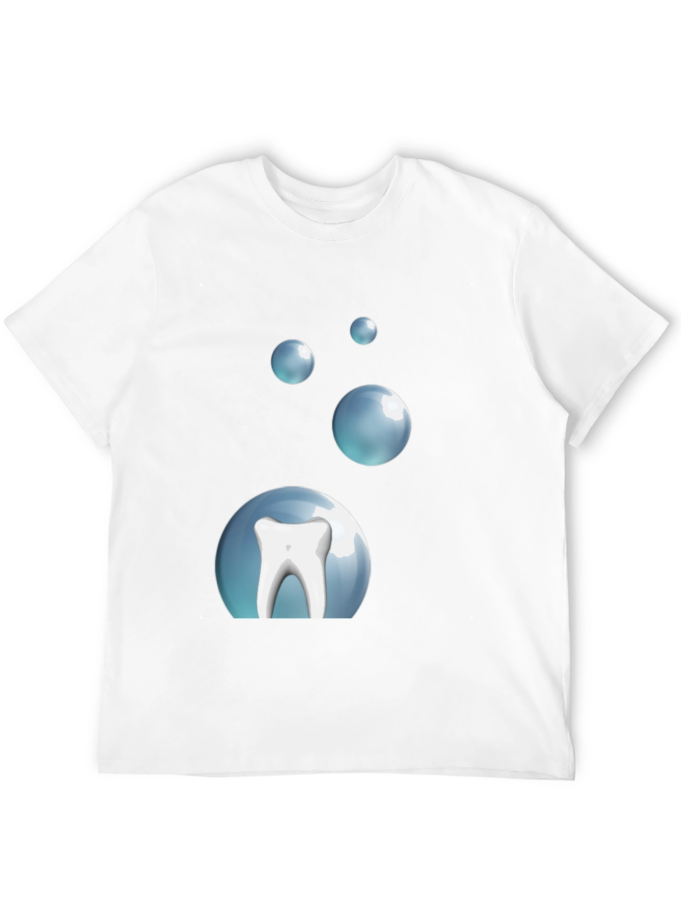 Tooth Bubble T-Shirt - Black Cotton Dental Tee