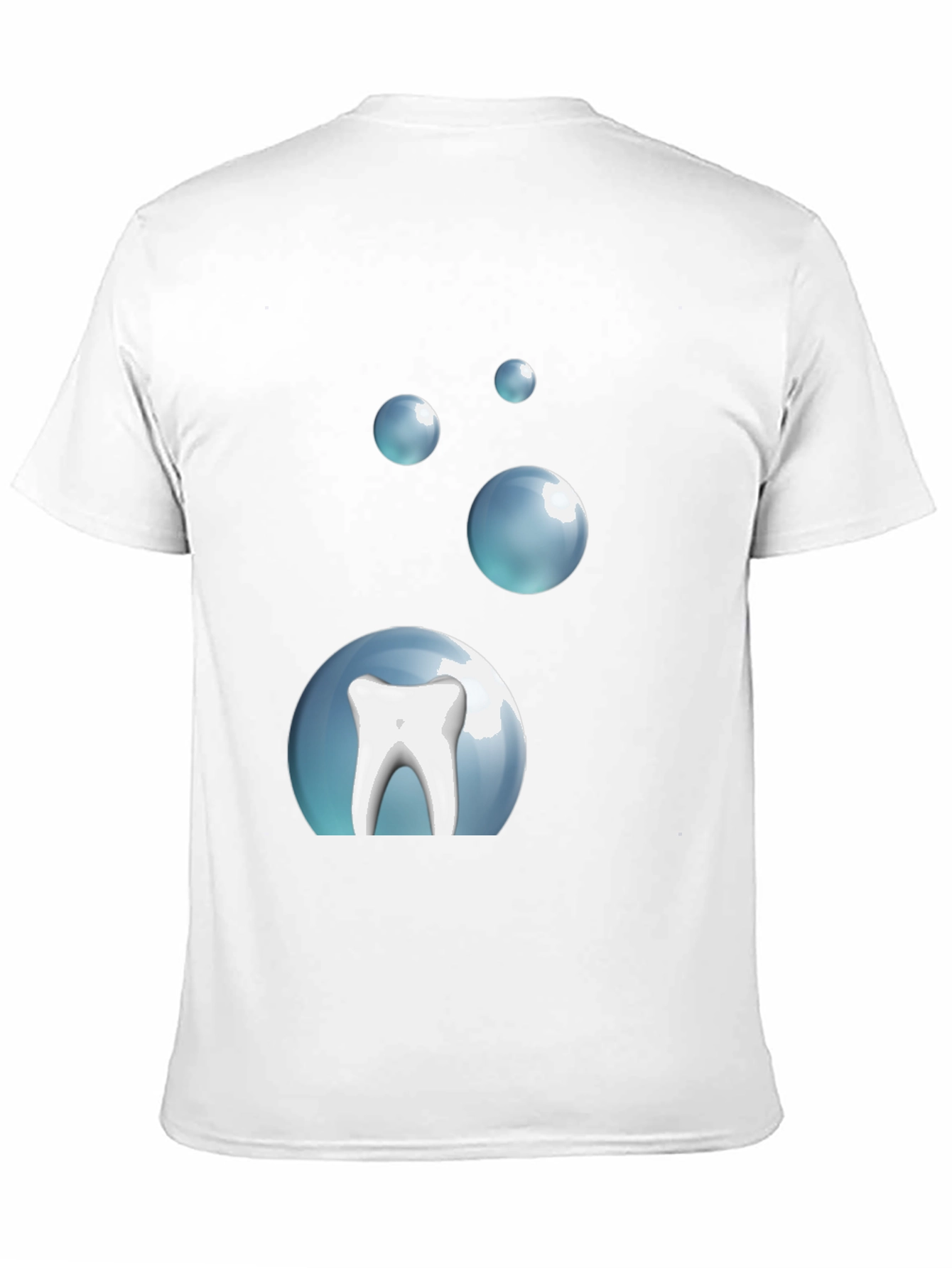 Tooth Bubble T-Shirt - Black Cotton Dental Tee
