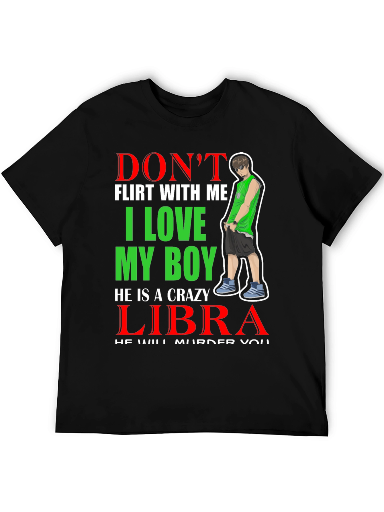 Crazy Libra Boy T-Shirt - Warning!