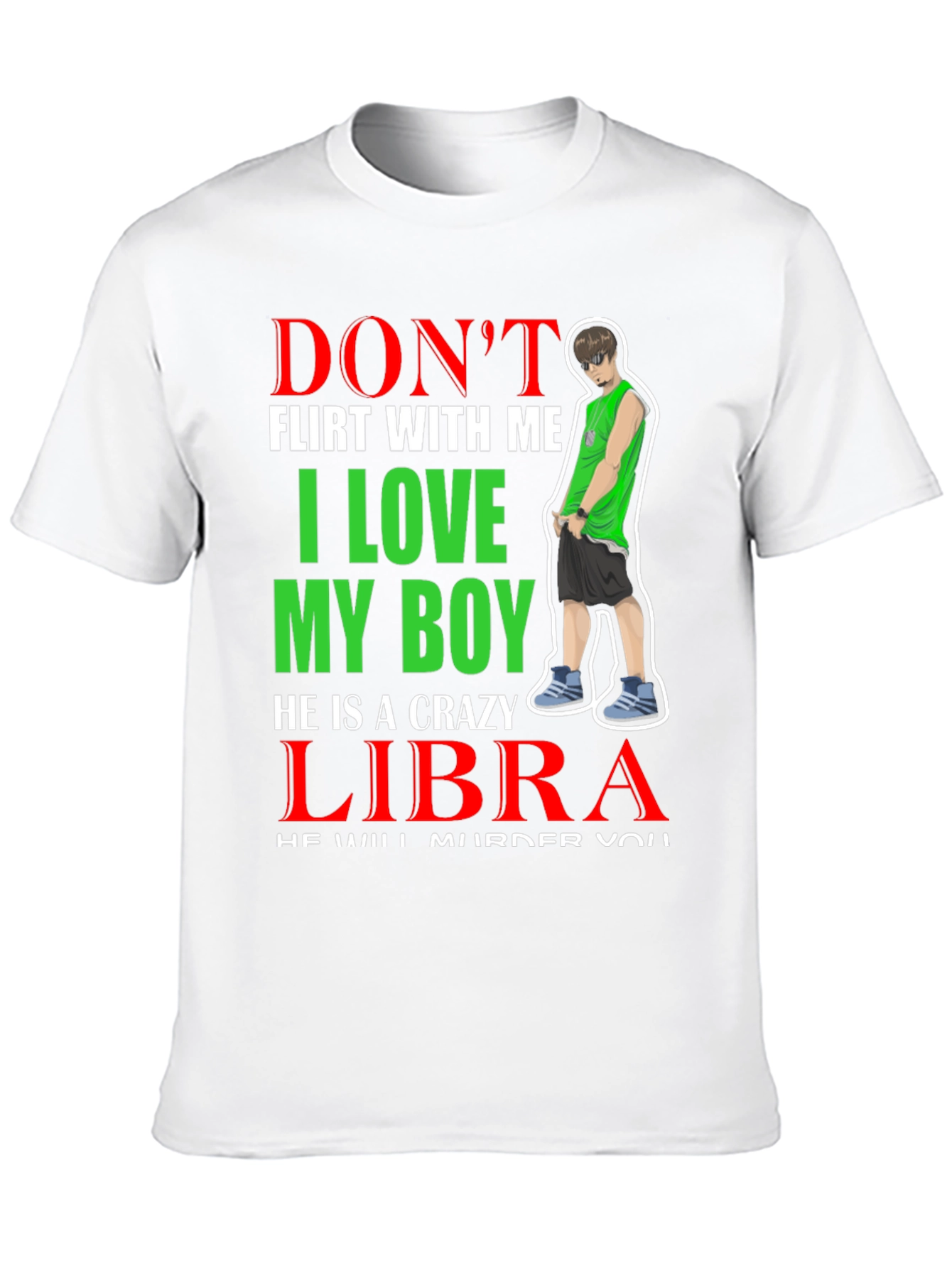 Crazy Libra Boy T-Shirt - Warning!