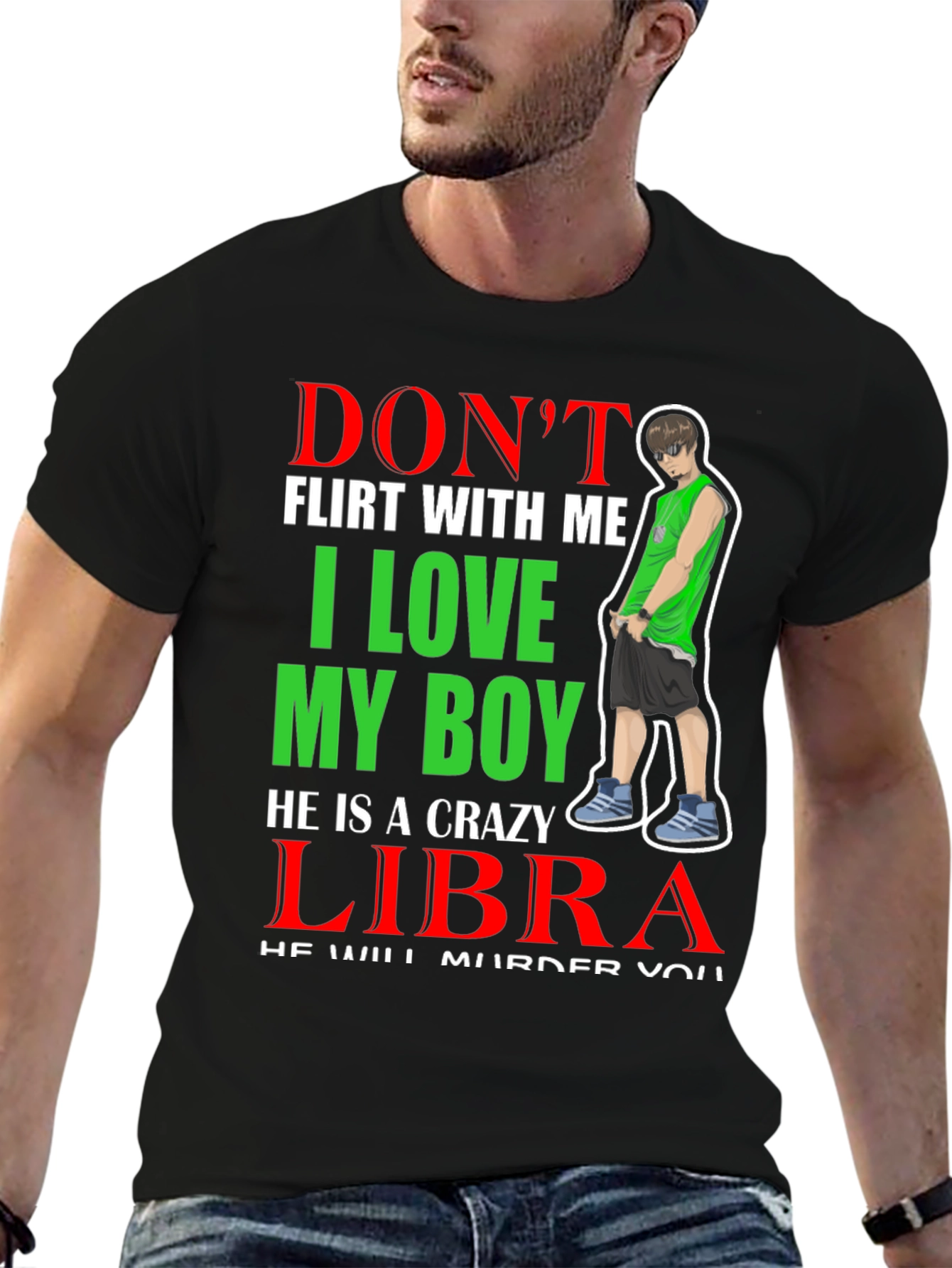 Crazy Libra Boy T-Shirt - Warning!