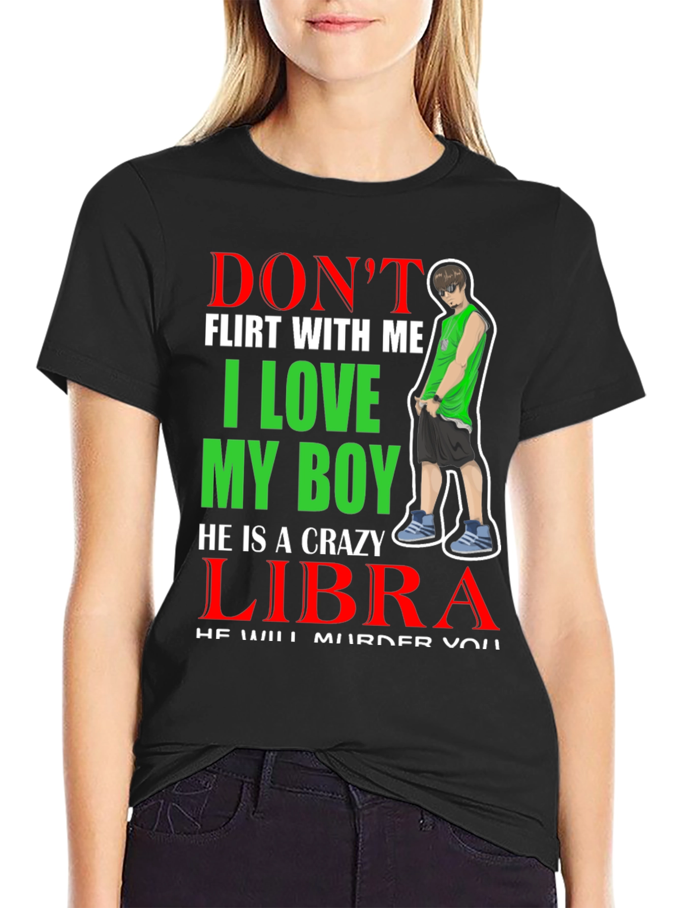 Crazy Libra Boy T-Shirt - Warning!