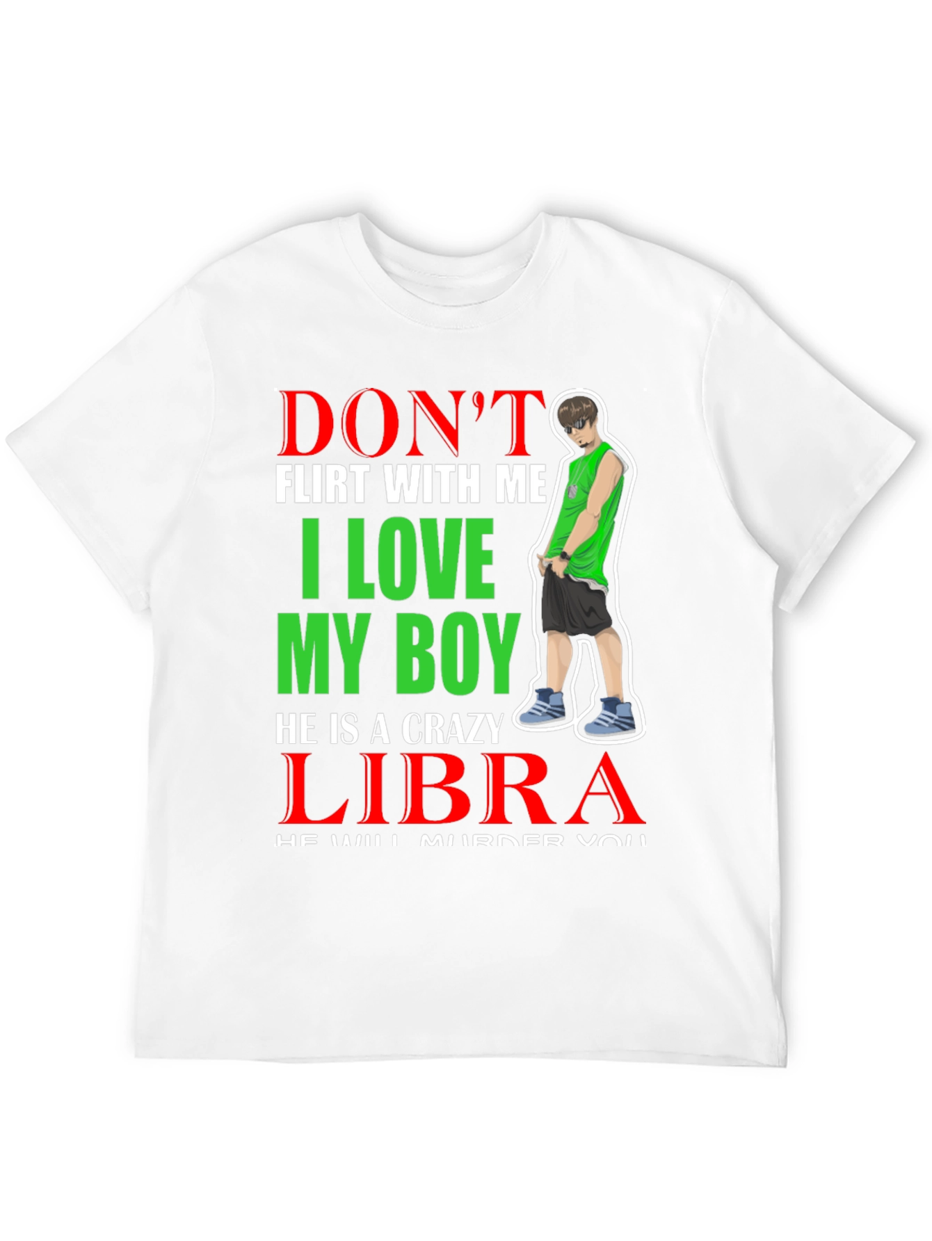 Crazy Libra Boy T-Shirt - Warning!