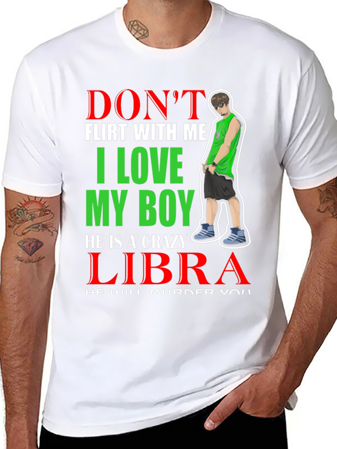 Crazy Libra Boy T-Shirt - Warning!