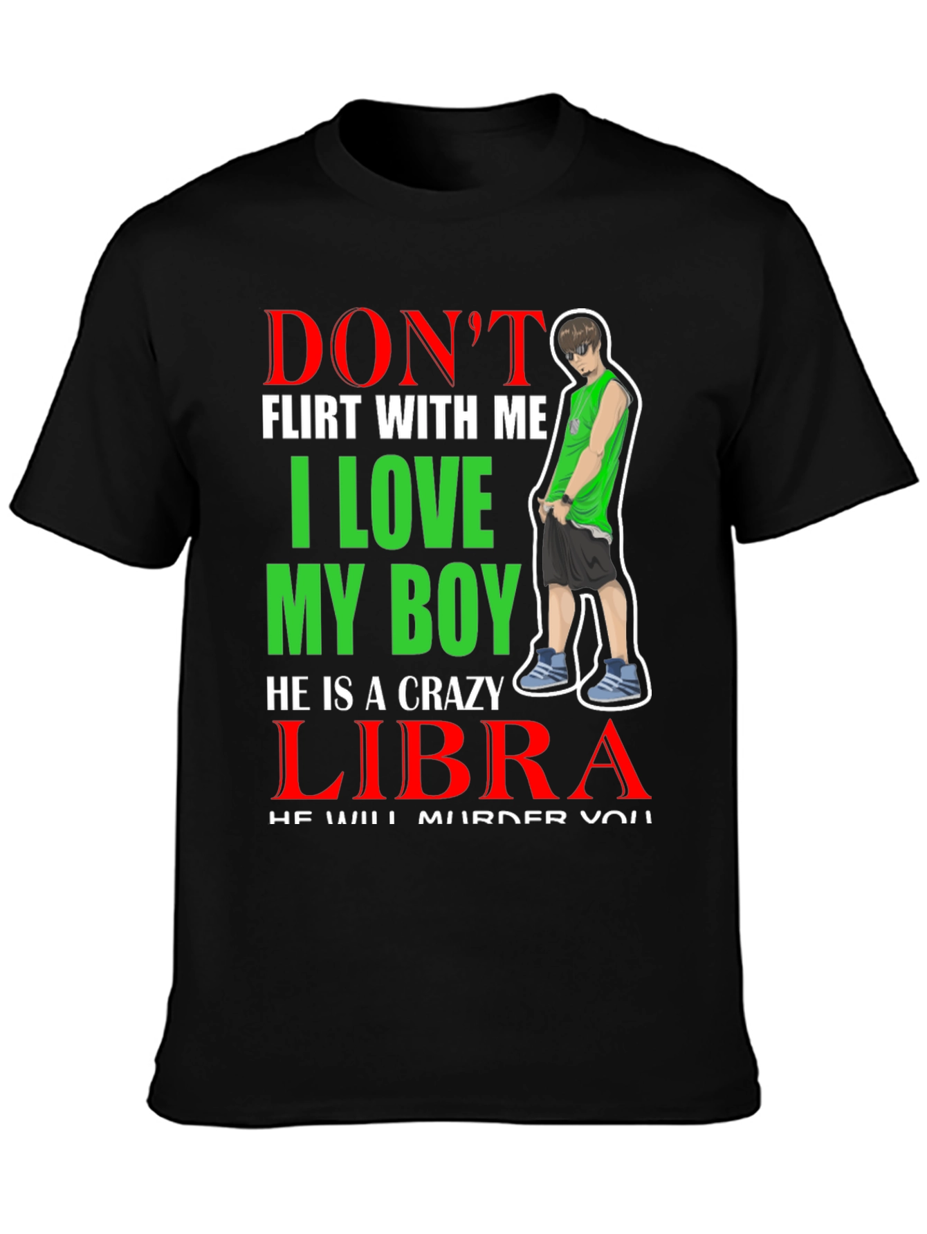 Crazy Libra Boy T-Shirt - Warning!
