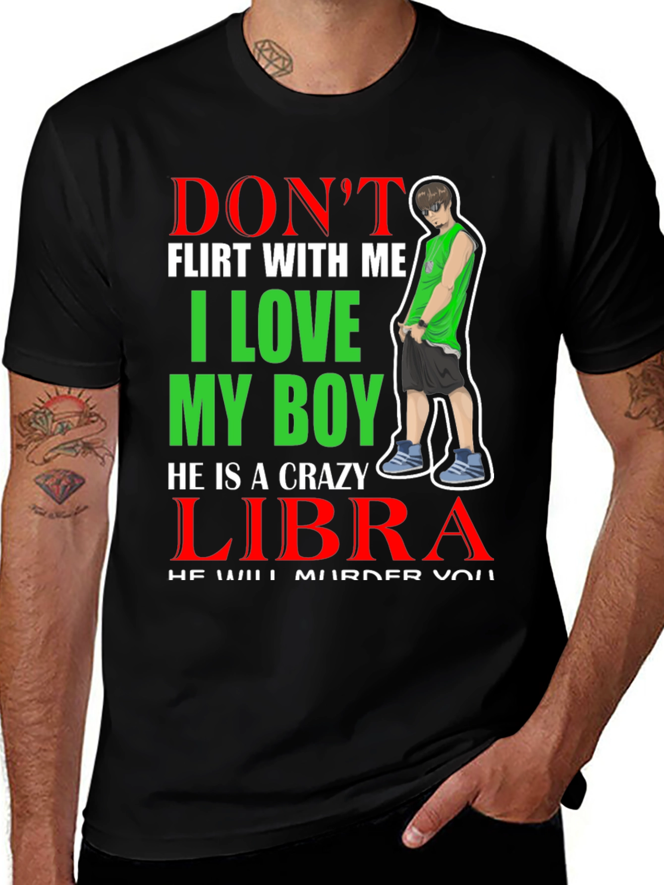 Crazy Libra Boy T-Shirt - Warning!