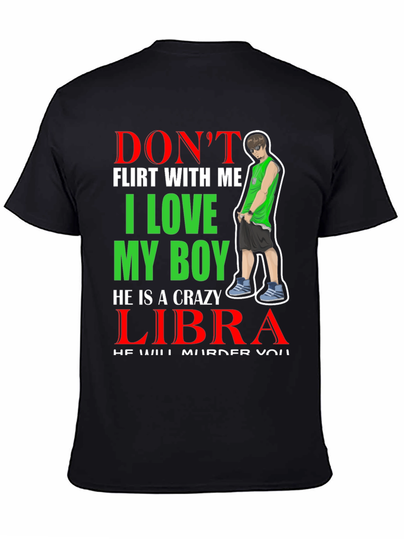 Crazy Libra Boy T-Shirt - Warning!