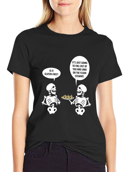 Gluten-Free Skeleton Humor T-Shirt