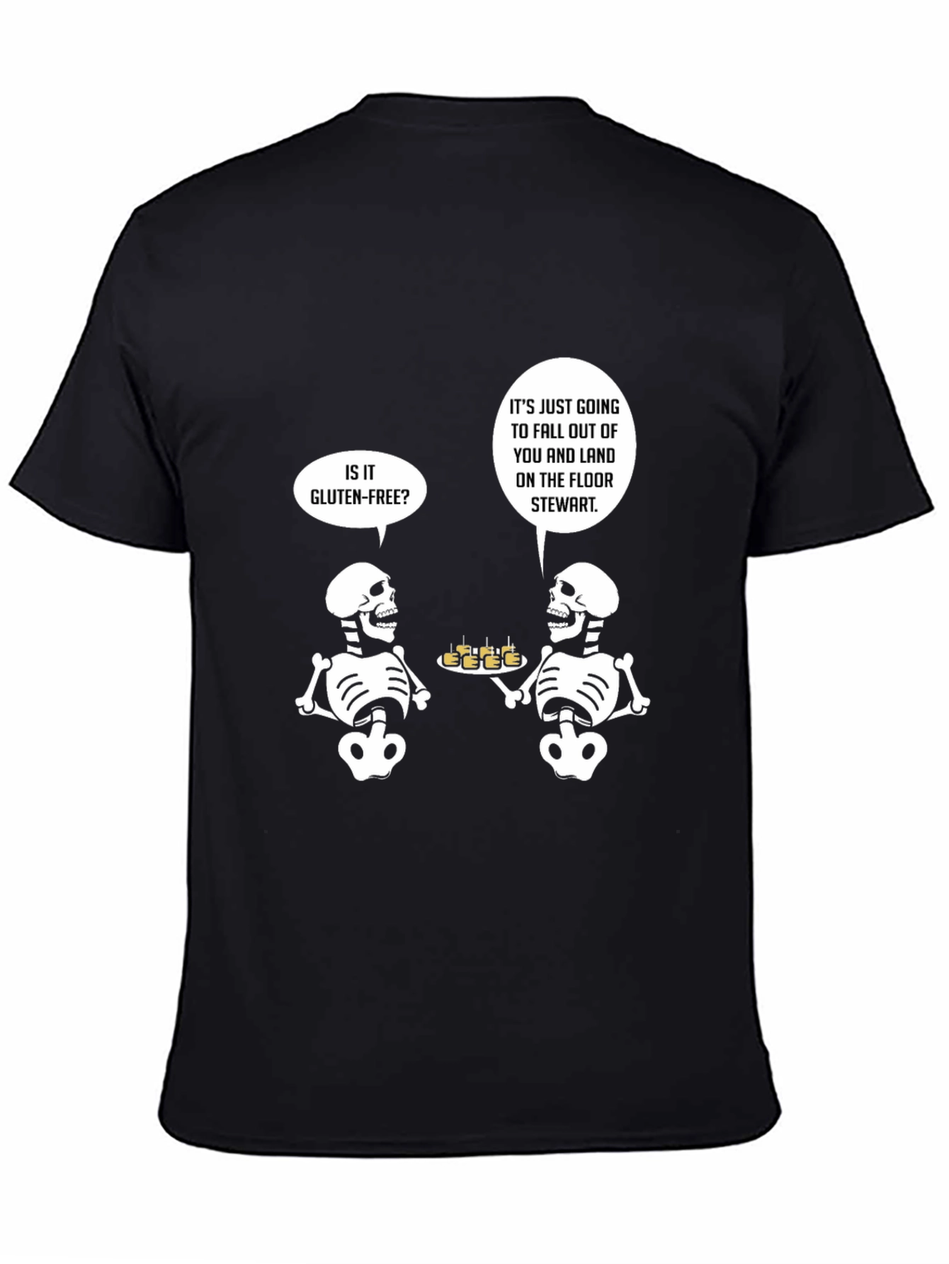 Gluten-Free Skeleton Humor T-Shirt