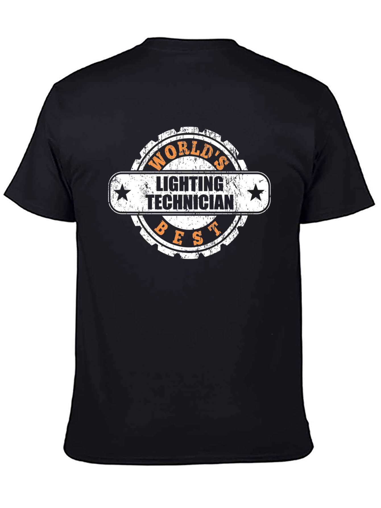 Worlds Best Lighting Technician Black T-Shirt