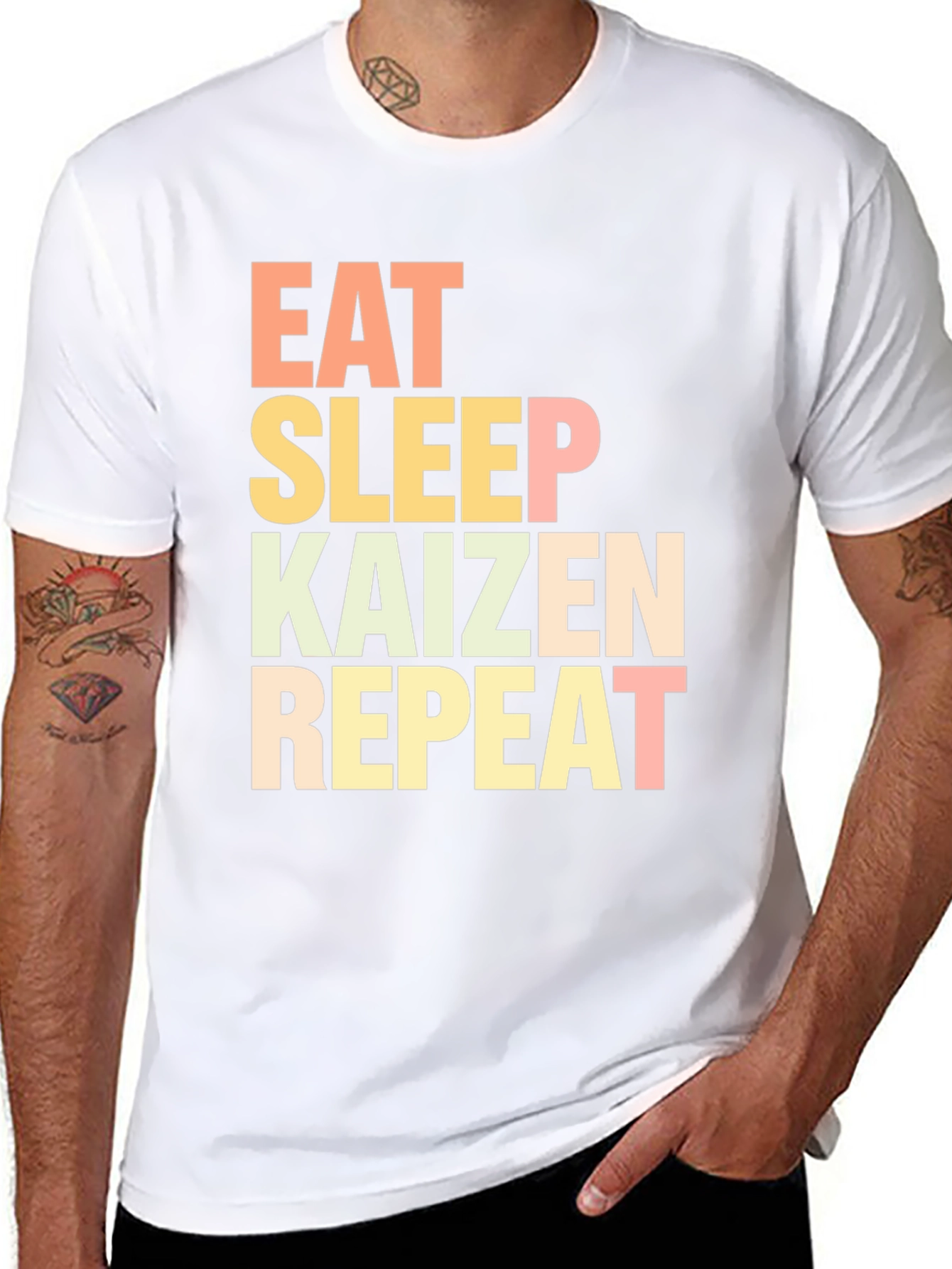 Eat Sleep Kaizen Repeat Graphic Tee
