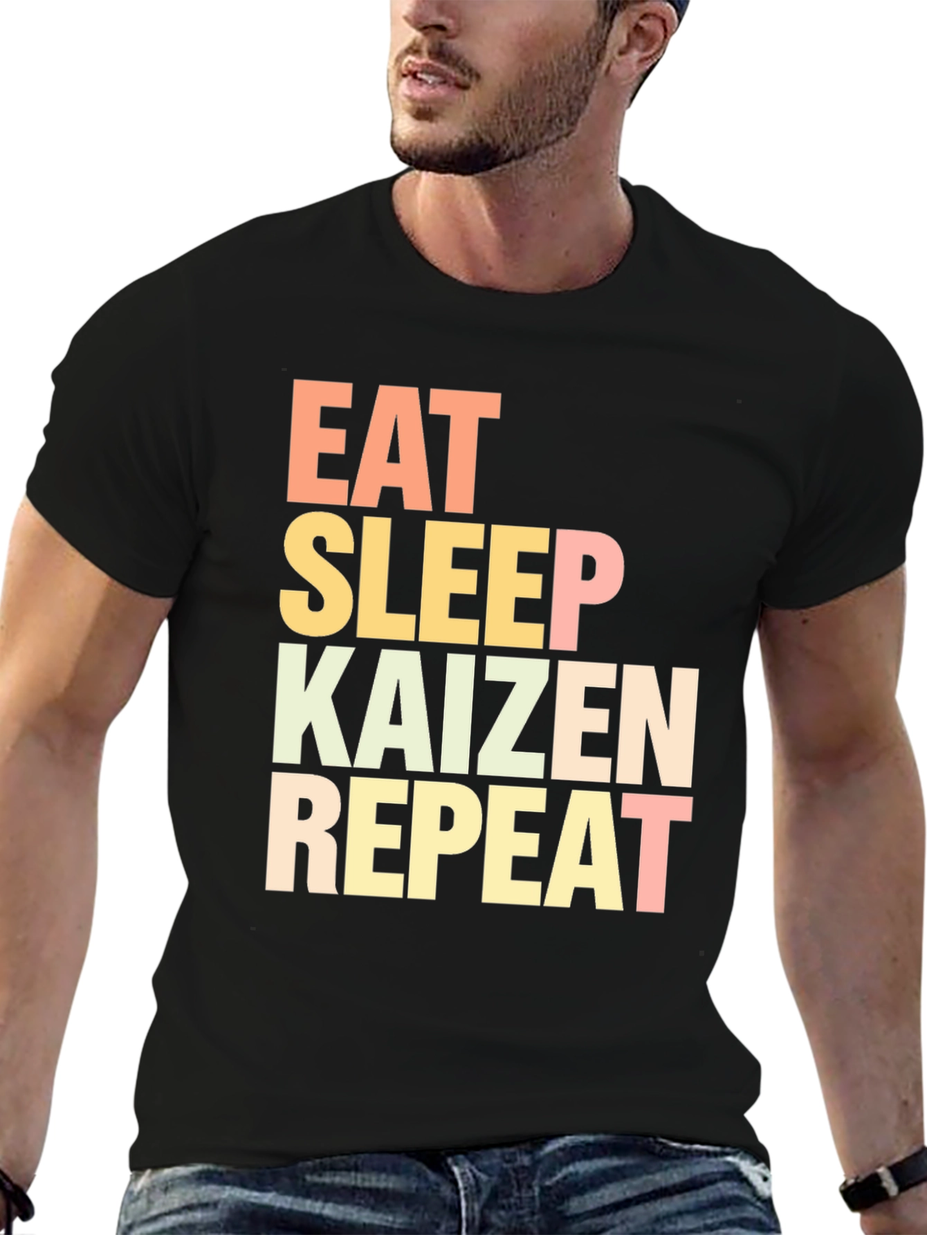 Eat Sleep Kaizen Repeat Graphic Tee