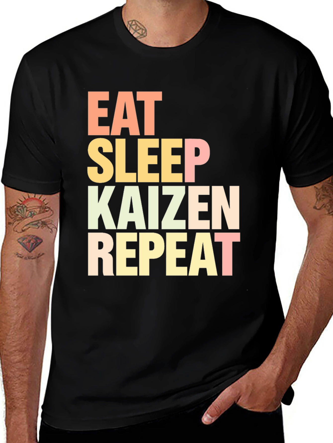 Eat Sleep Kaizen Repeat Graphic Tee