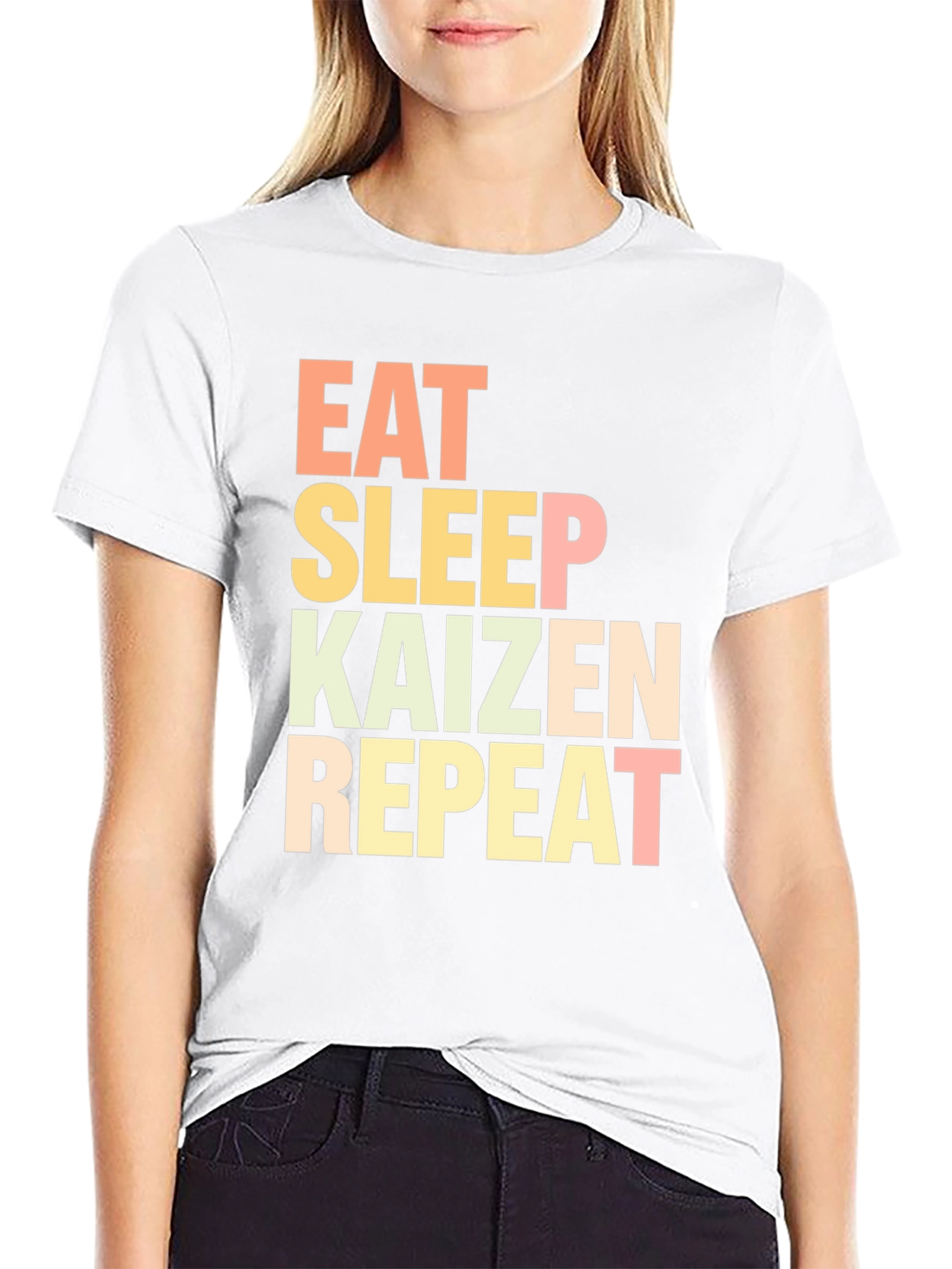 Eat Sleep Kaizen Repeat Graphic Tee
