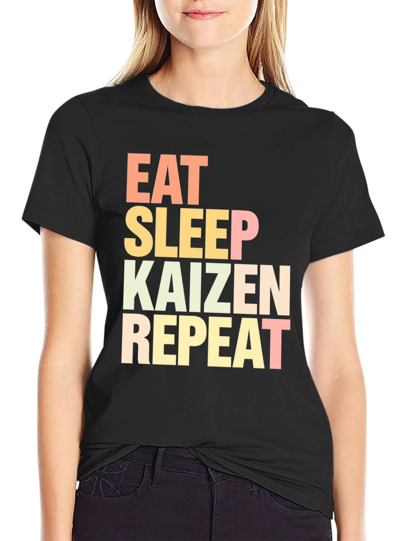 Eat Sleep Kaizen Repeat Graphic Tee