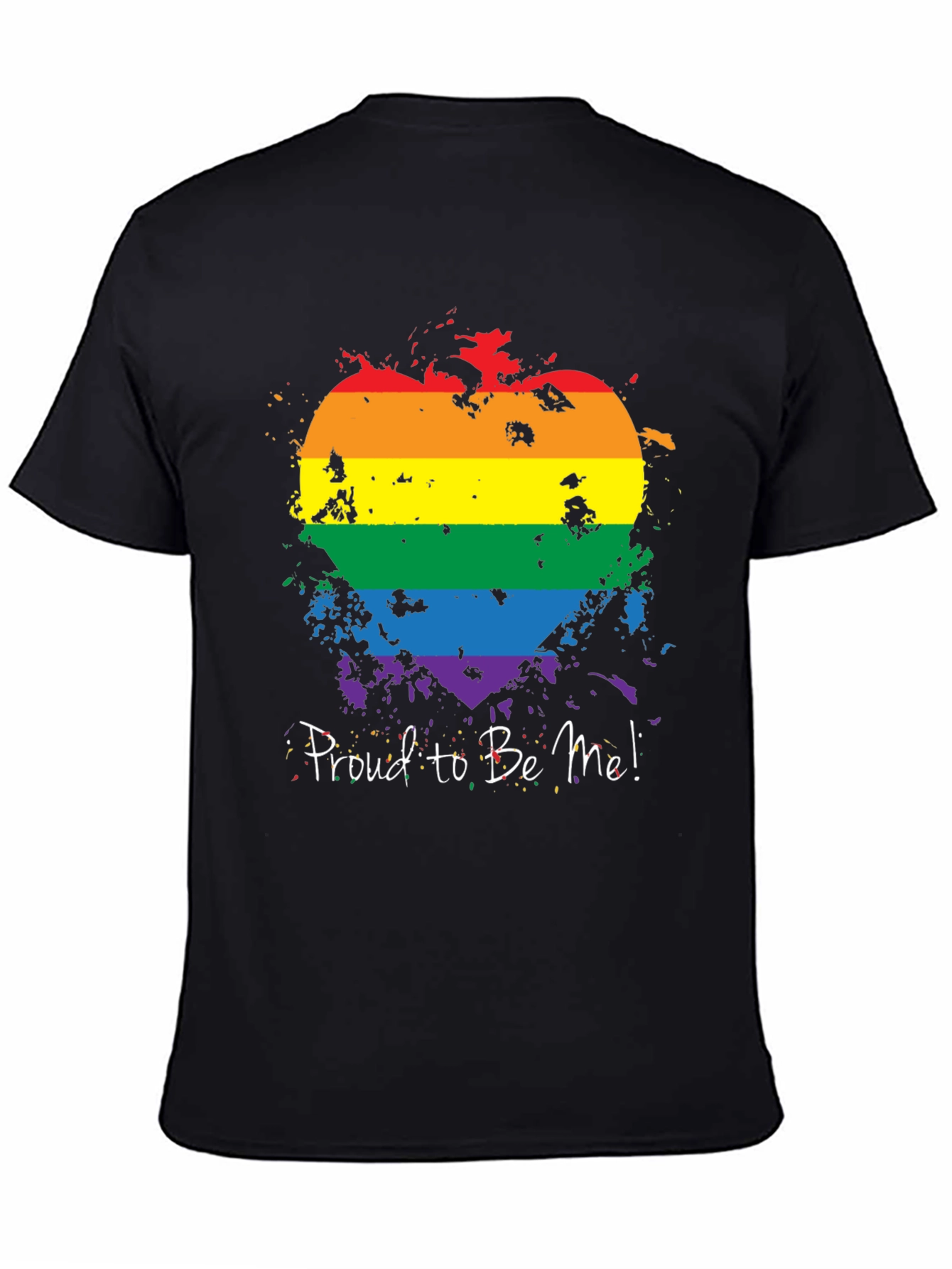 Pride Rainbow Heart T-Shirt - Proud To Be Me!