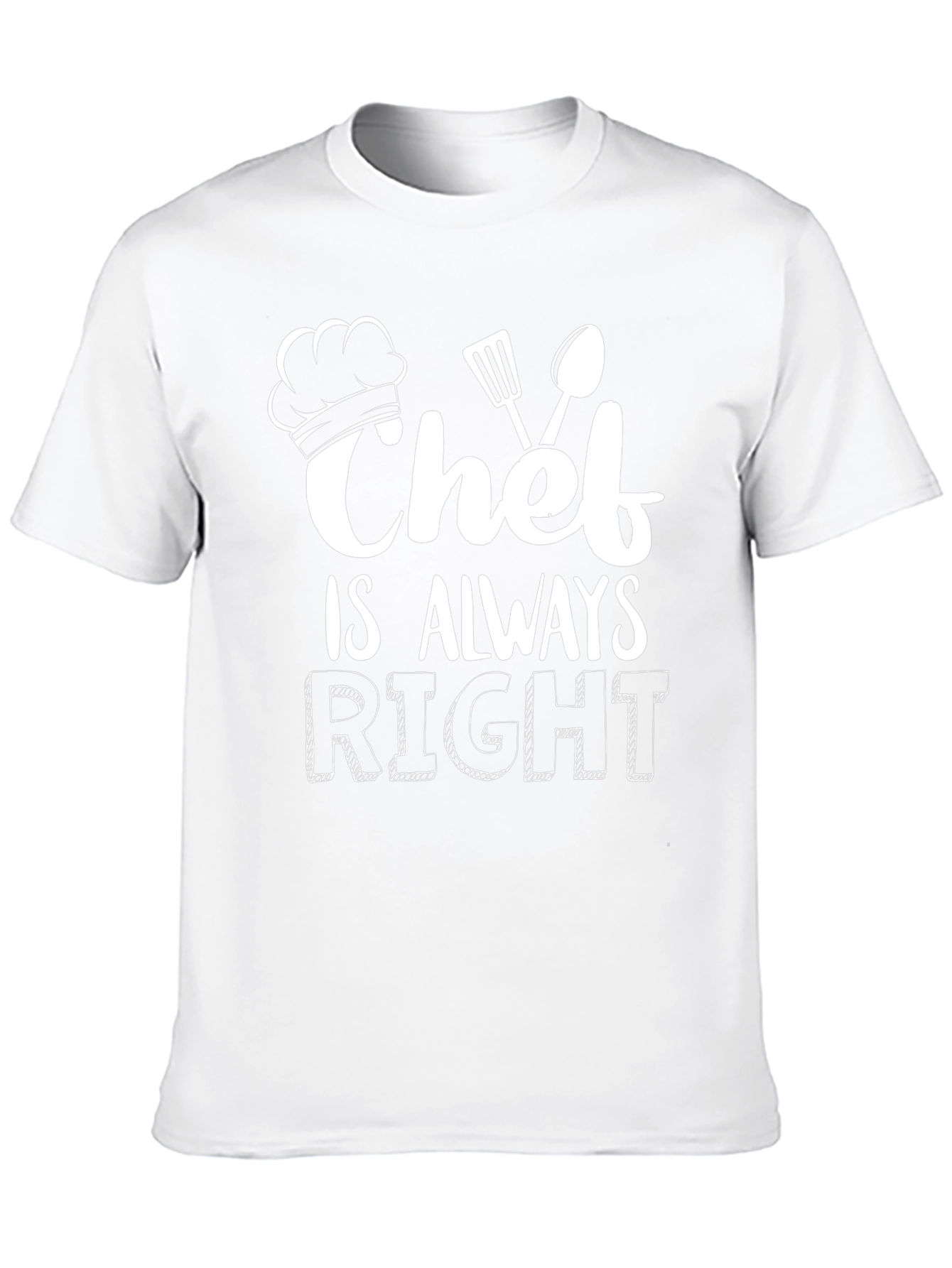 Chef is Always Right Black Graphic Tee