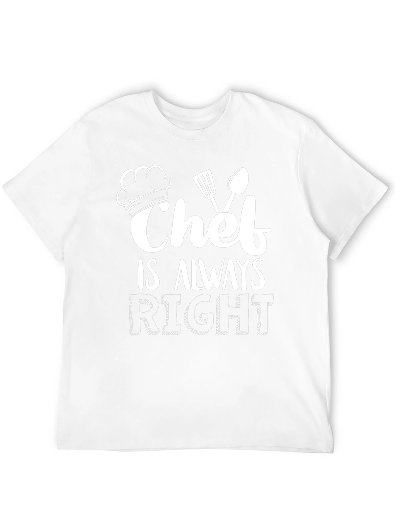Chef is Always Right Black Graphic Tee