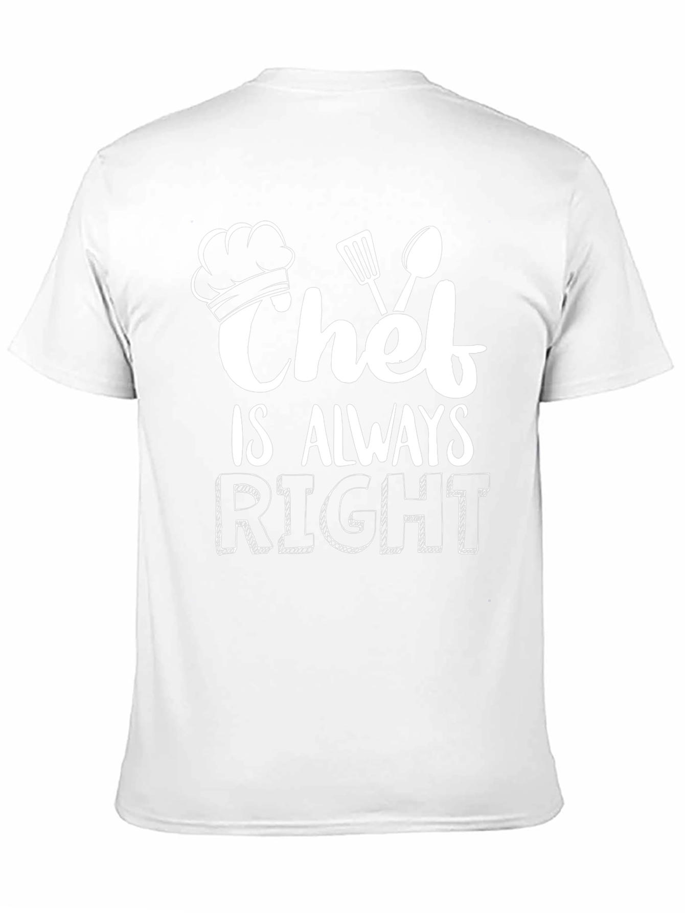 Chef is Always Right Black Graphic Tee
