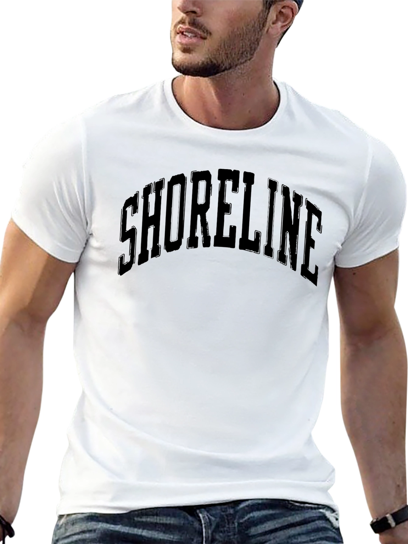Shoreline Black Graphic T-Shirt