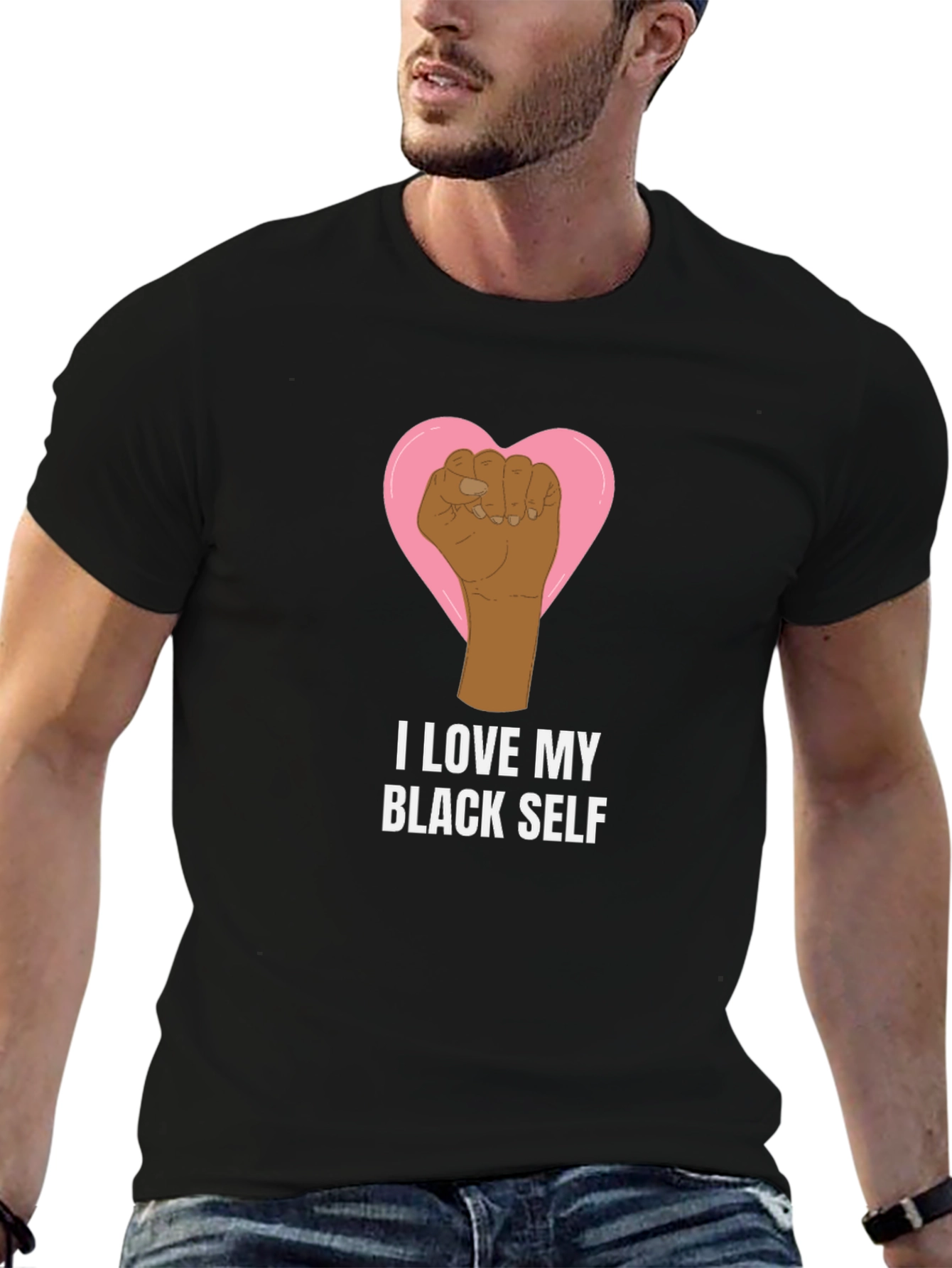 I Love My Black Self Graphic T-Shirt