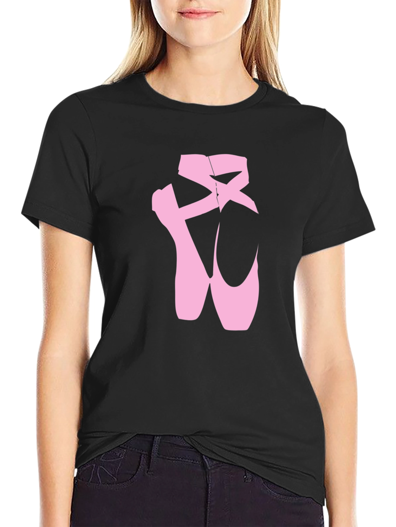 Ballet Shoes Graphic Tee - Black T-Shirt