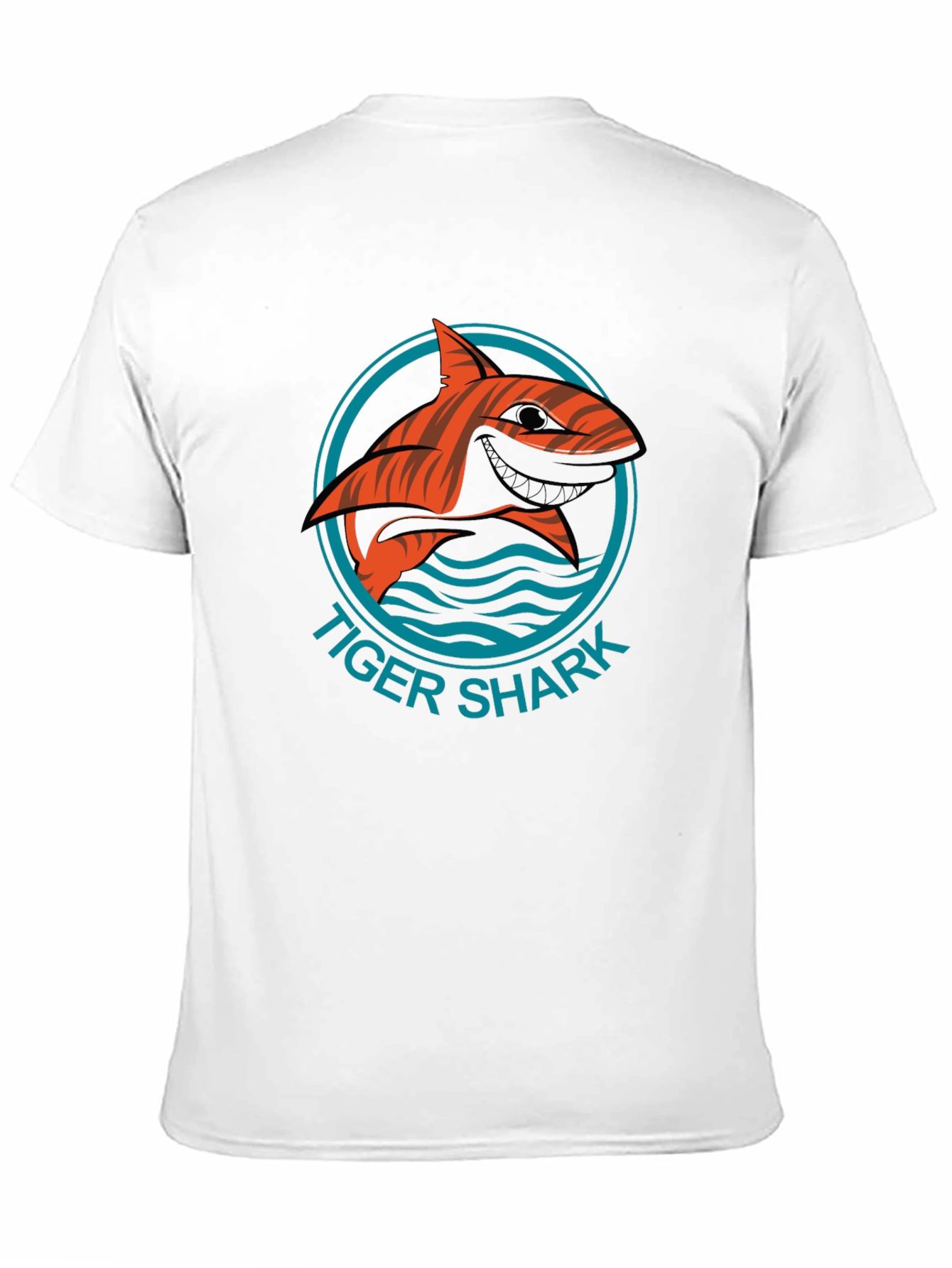 Tiger Shark Graphic Tee - Stylish Mens Black T-Shirt