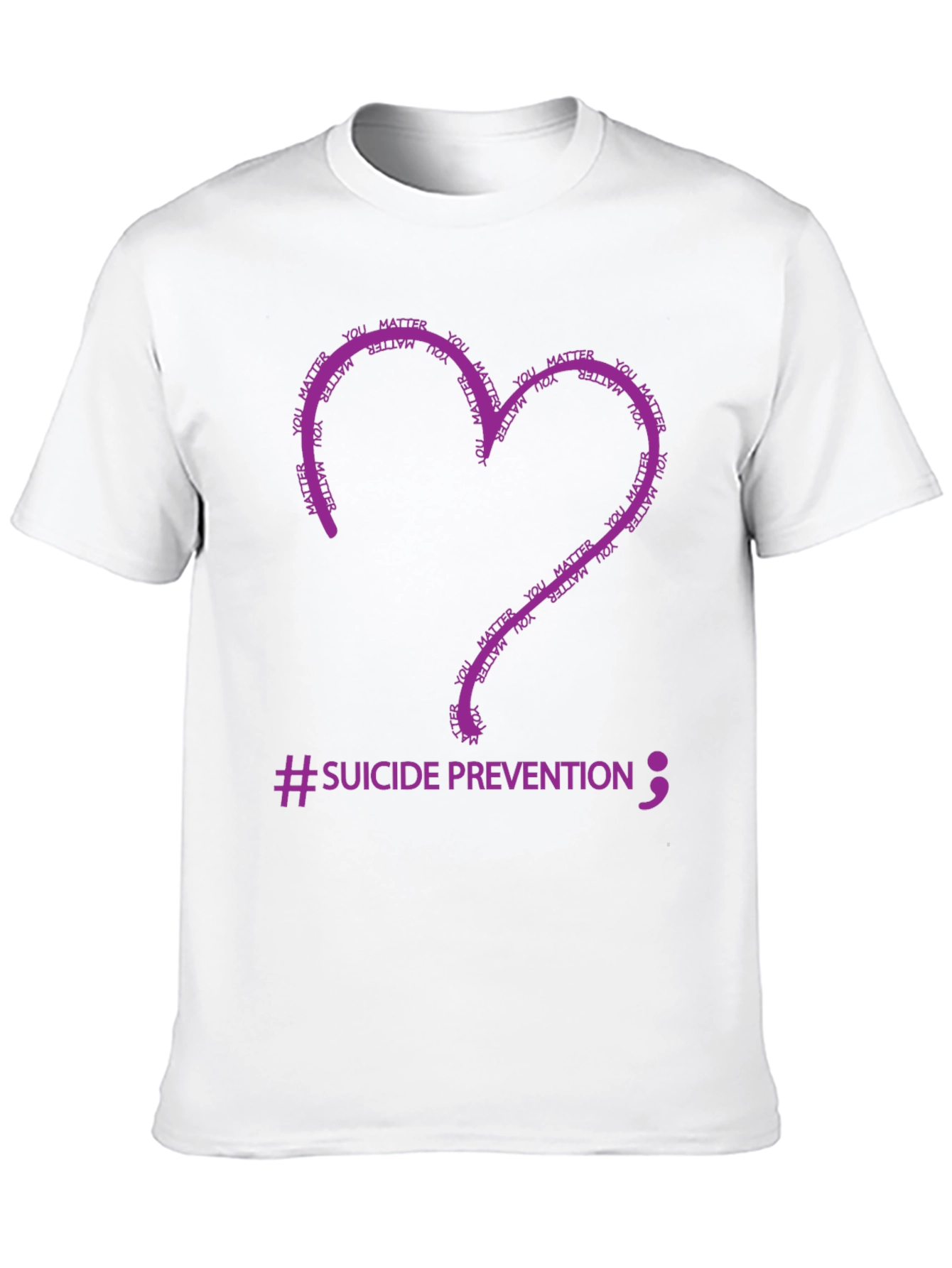 Suicide Prevention Heart T-Shirt - You Matter