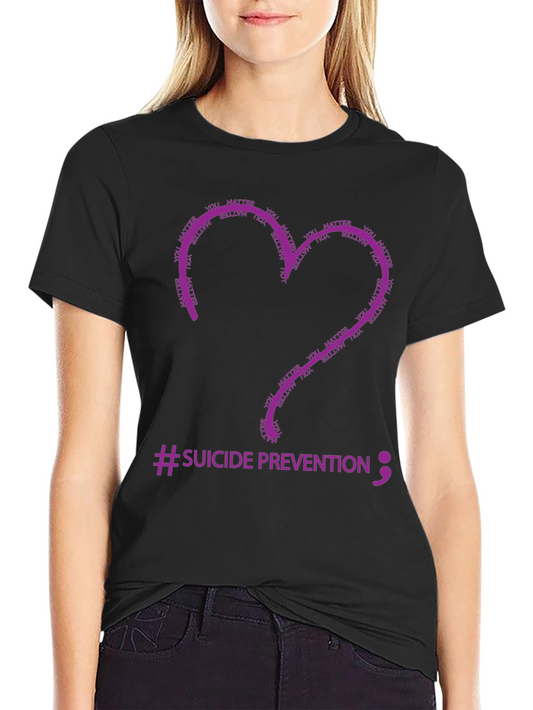 Suicide Prevention Heart T-Shirt - You Matter