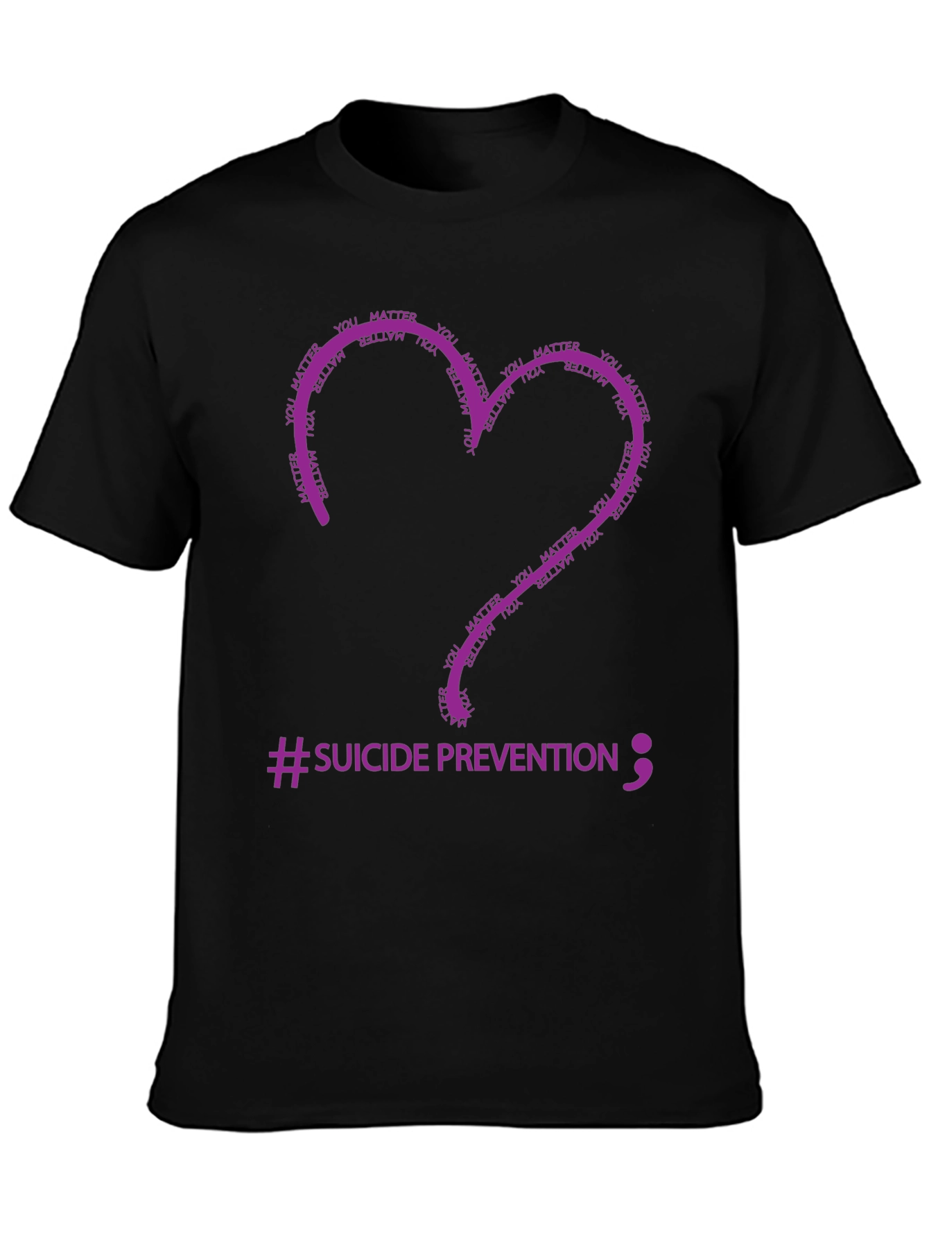 Suicide Prevention Heart T-Shirt - You Matter