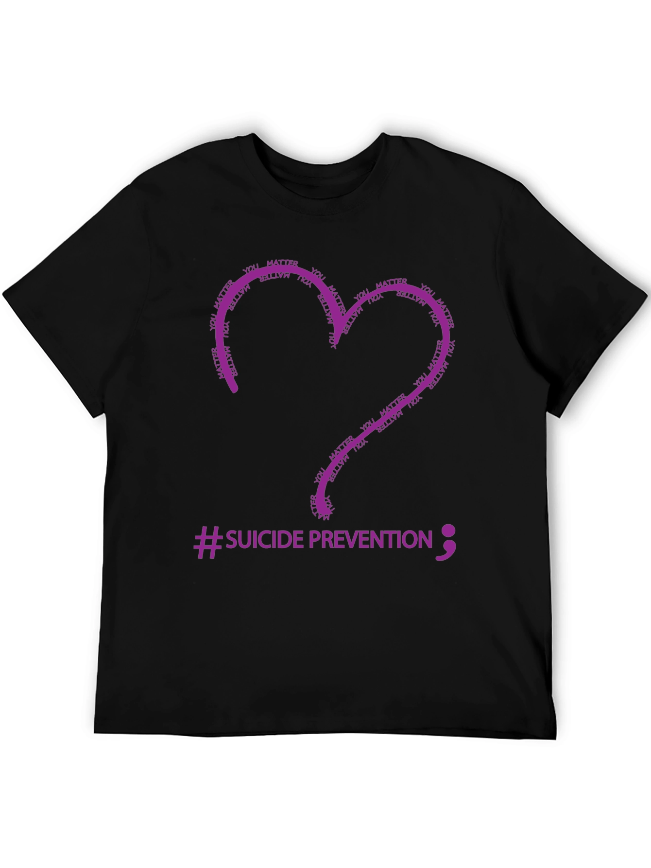 Suicide Prevention Heart T-Shirt - You Matter