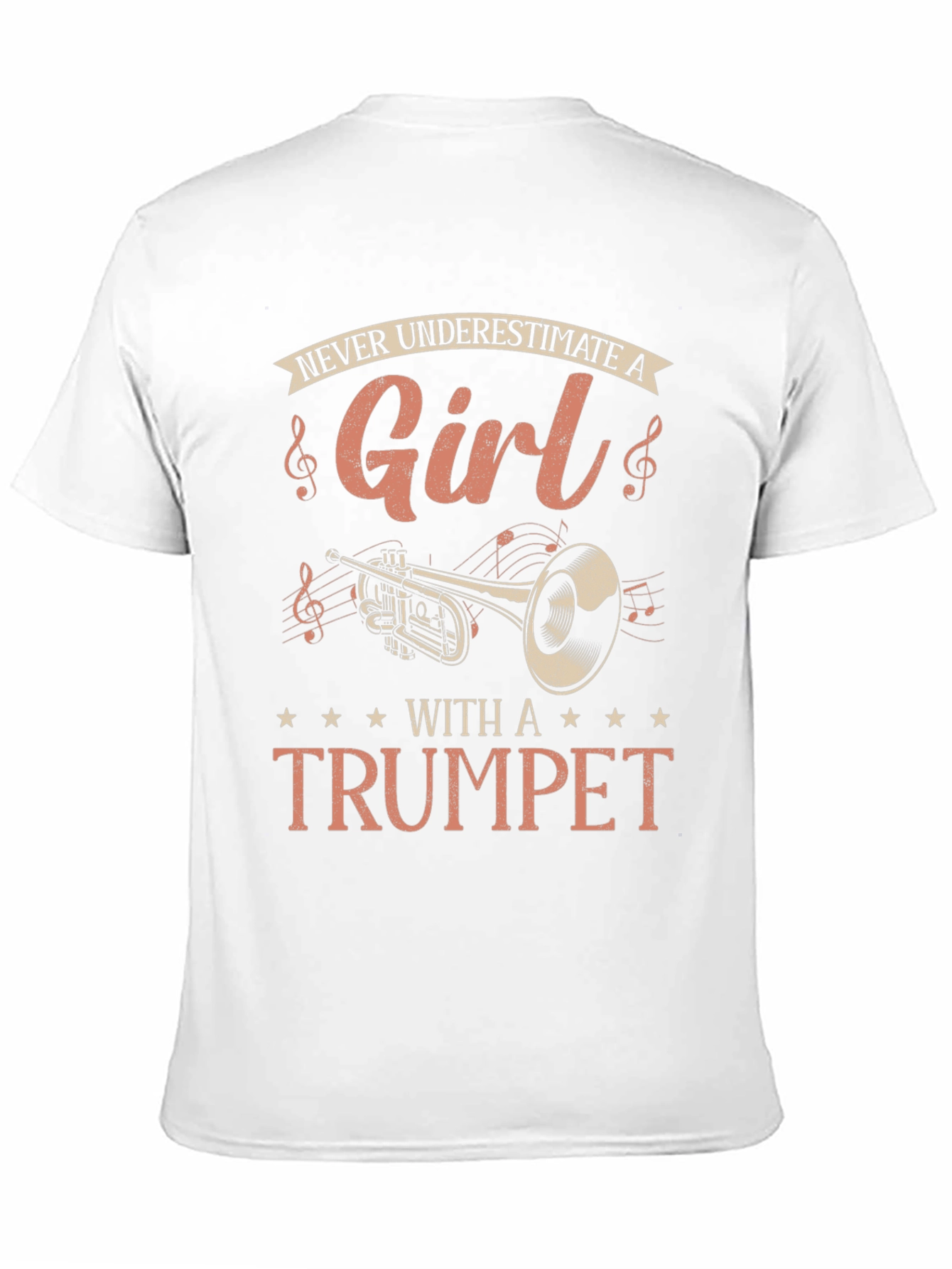 Never Underestimate A Girl With A Trumpet T-Shirt