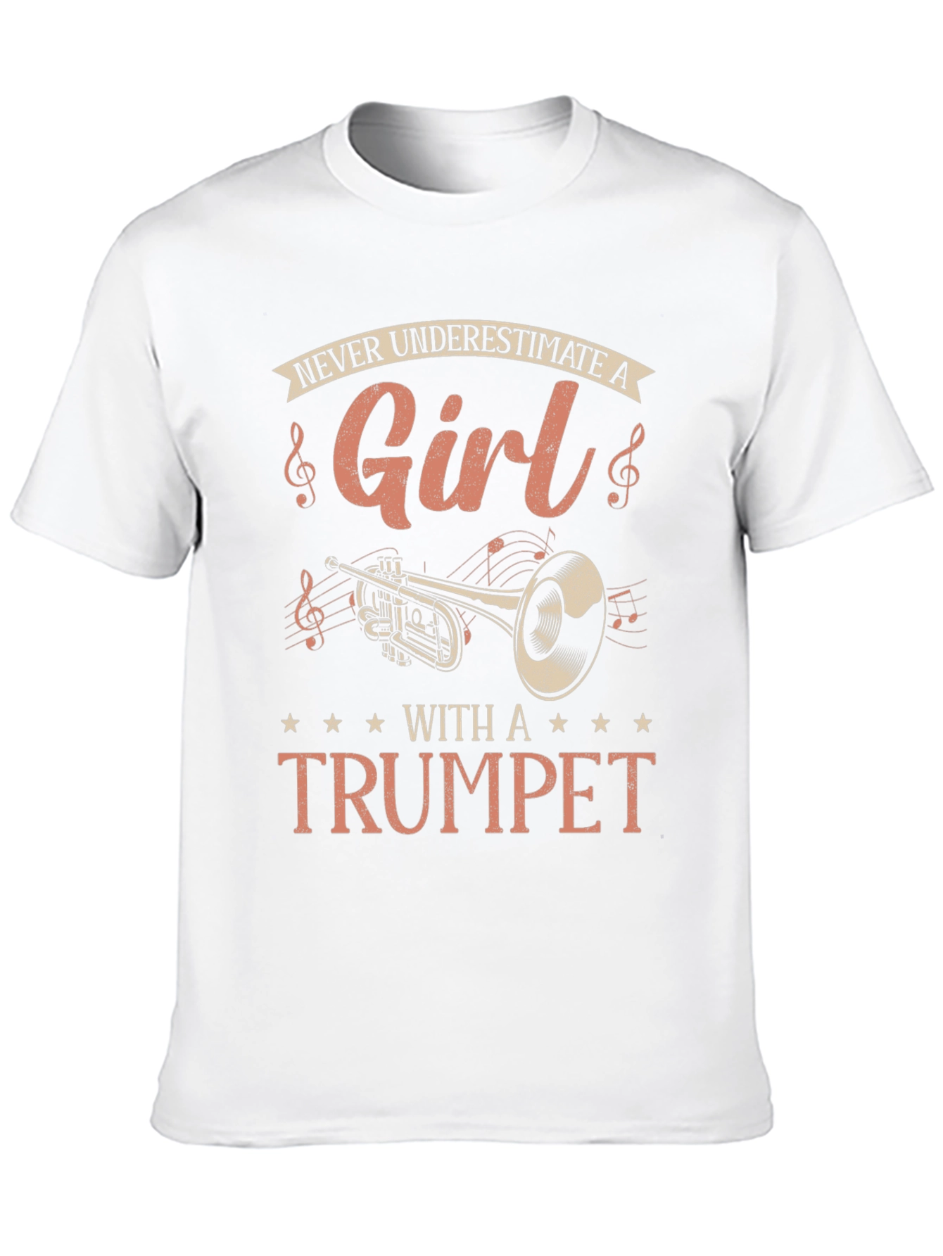 Never Underestimate A Girl With A Trumpet T-Shirt
