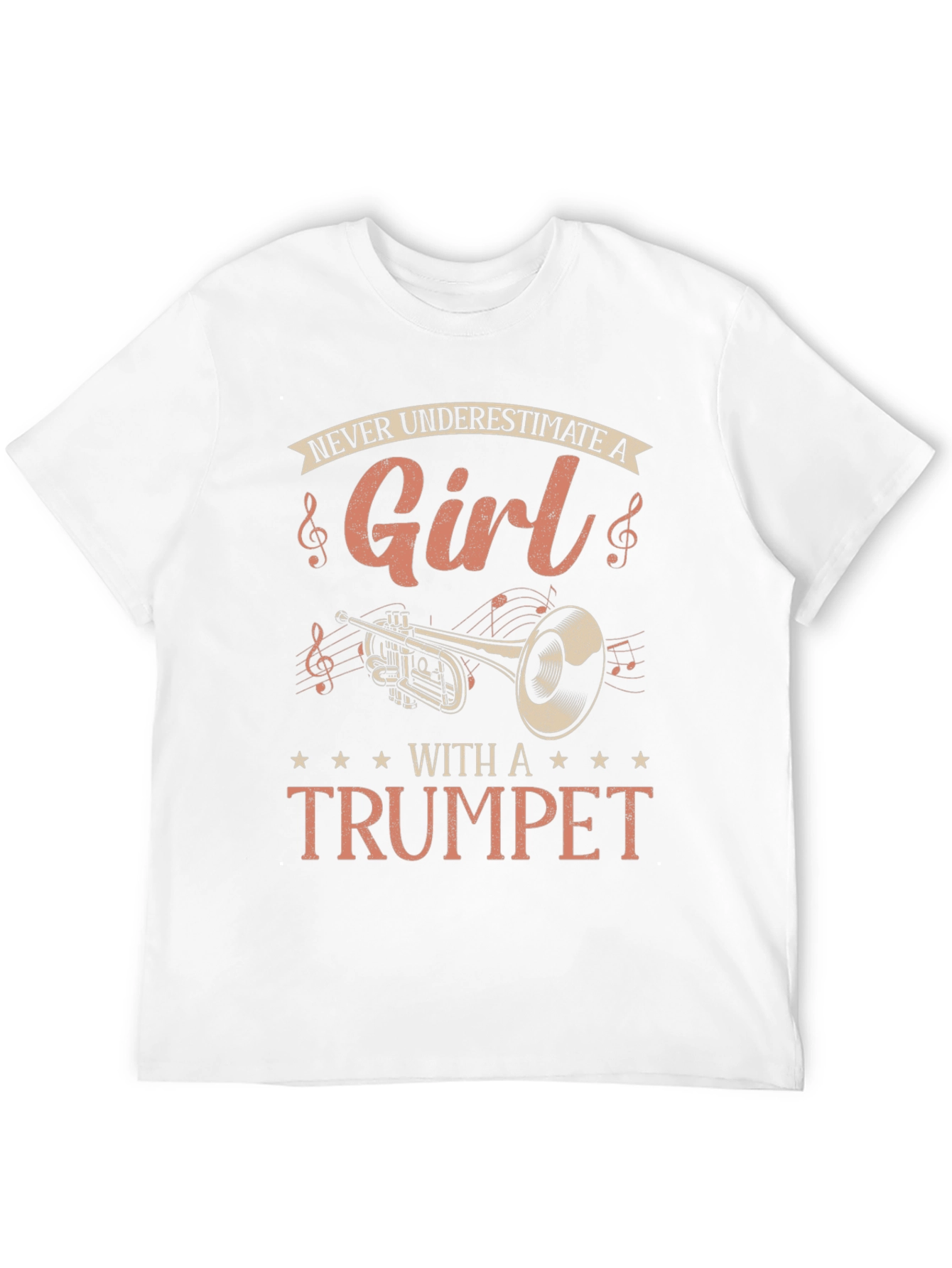 Never Underestimate A Girl With A Trumpet T-Shirt