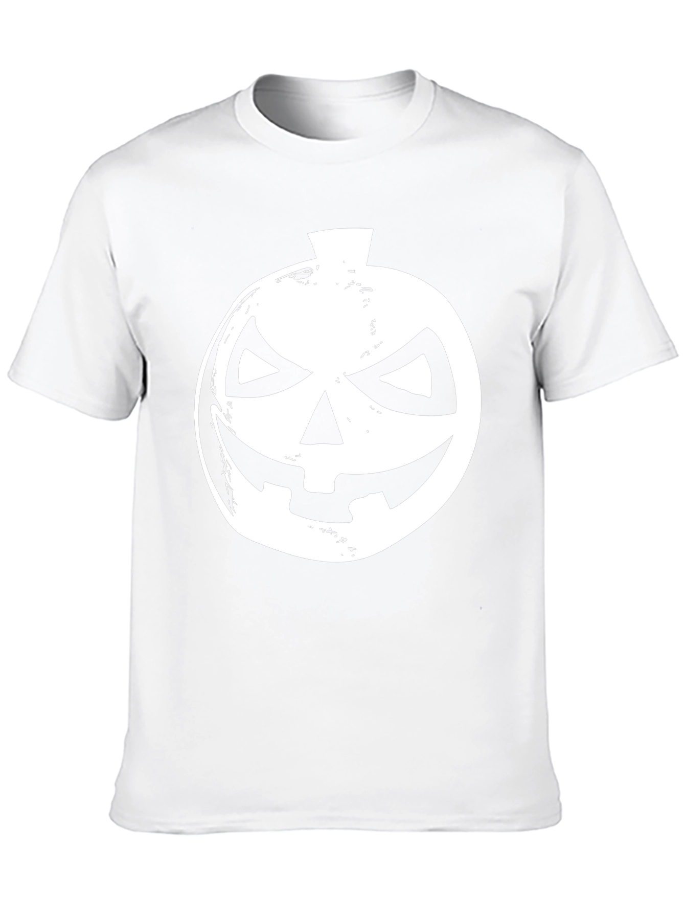 Halloween Pumpkin Face Black T-Shirt